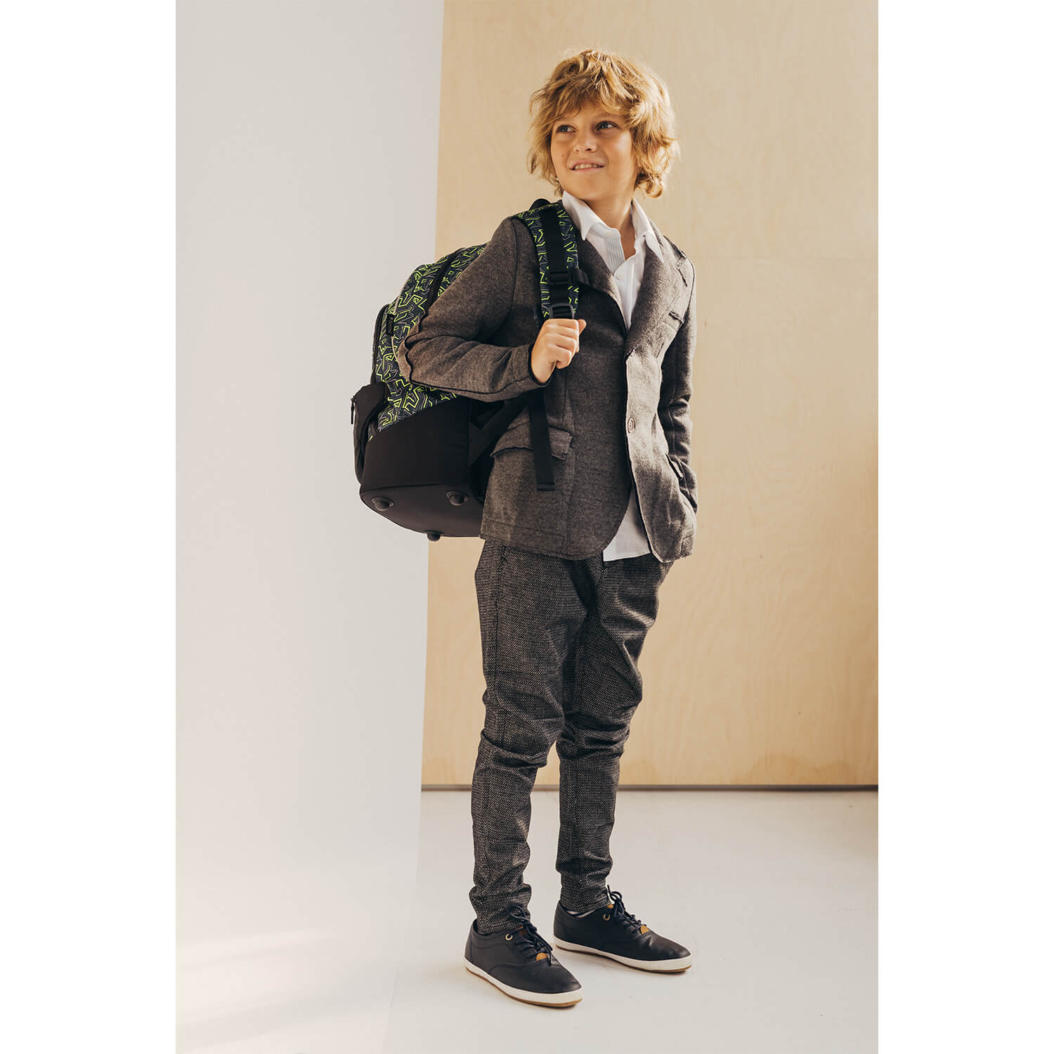 Premium Backpack & Fanny Pack Iguana Schoolbag 2pcs.