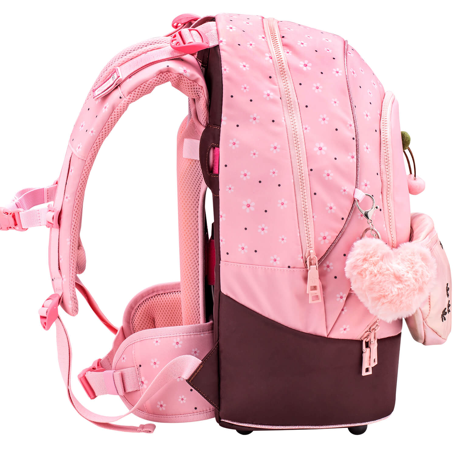 Premium Backpack & Fanny Pack Cherry Blossom Schulranzen 2tlg.