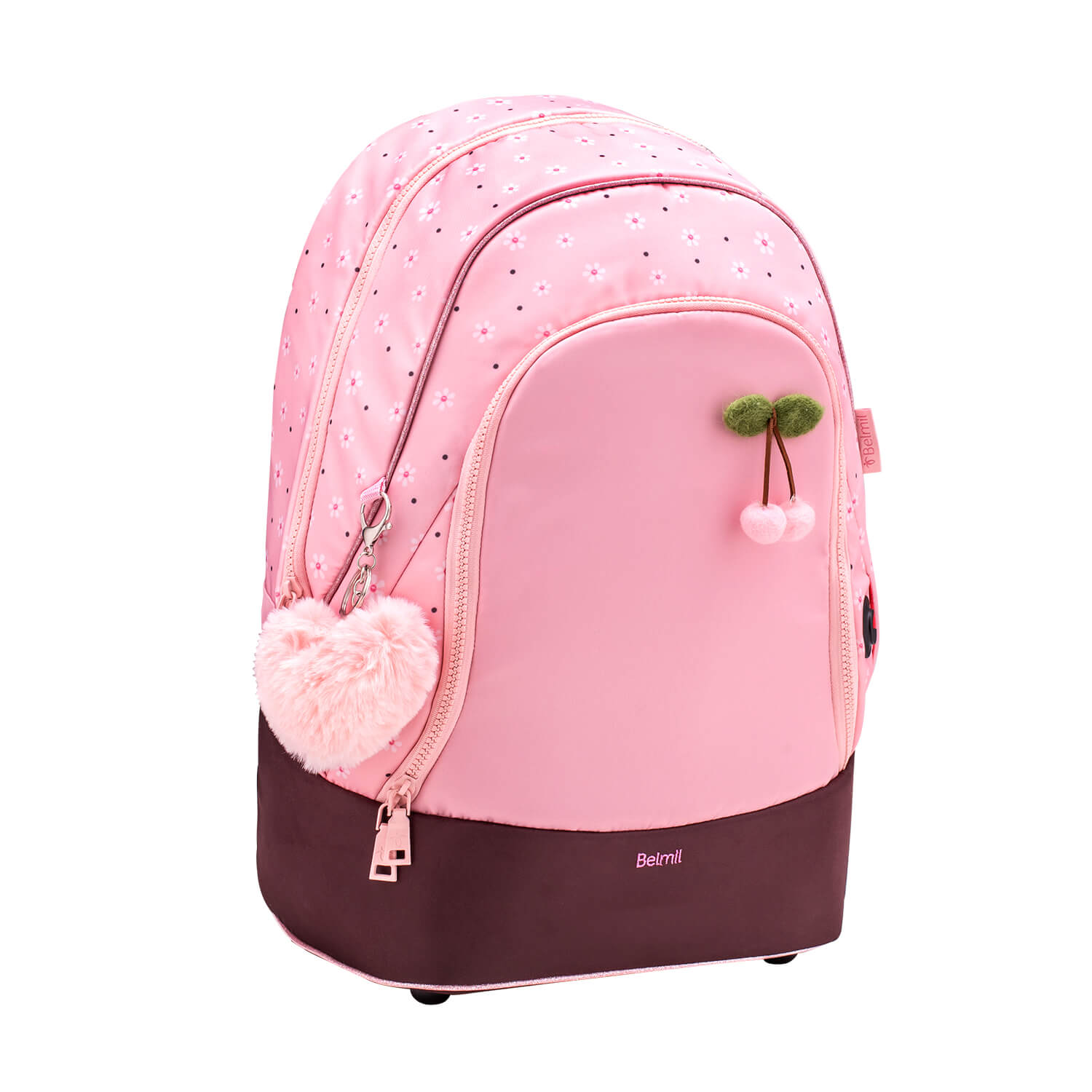 Premium Backpack & Fanny Pack Cherry Blossom Schulranzen 2tlg.