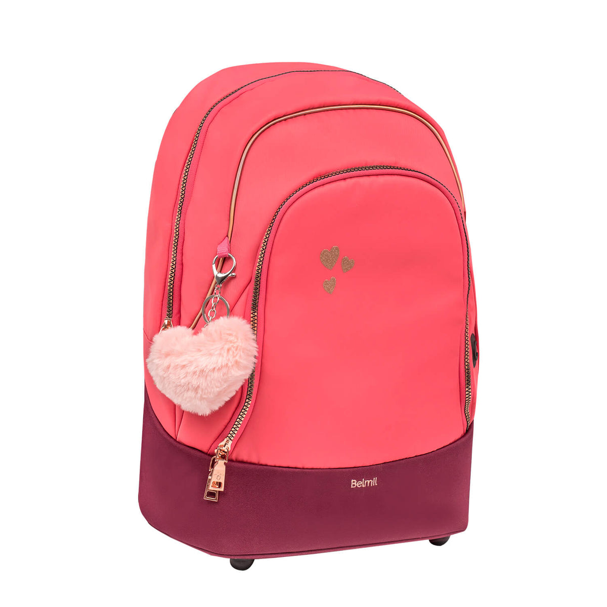 Premium Backpack & Fanny Pack Coral Schoolbag 2pcs.