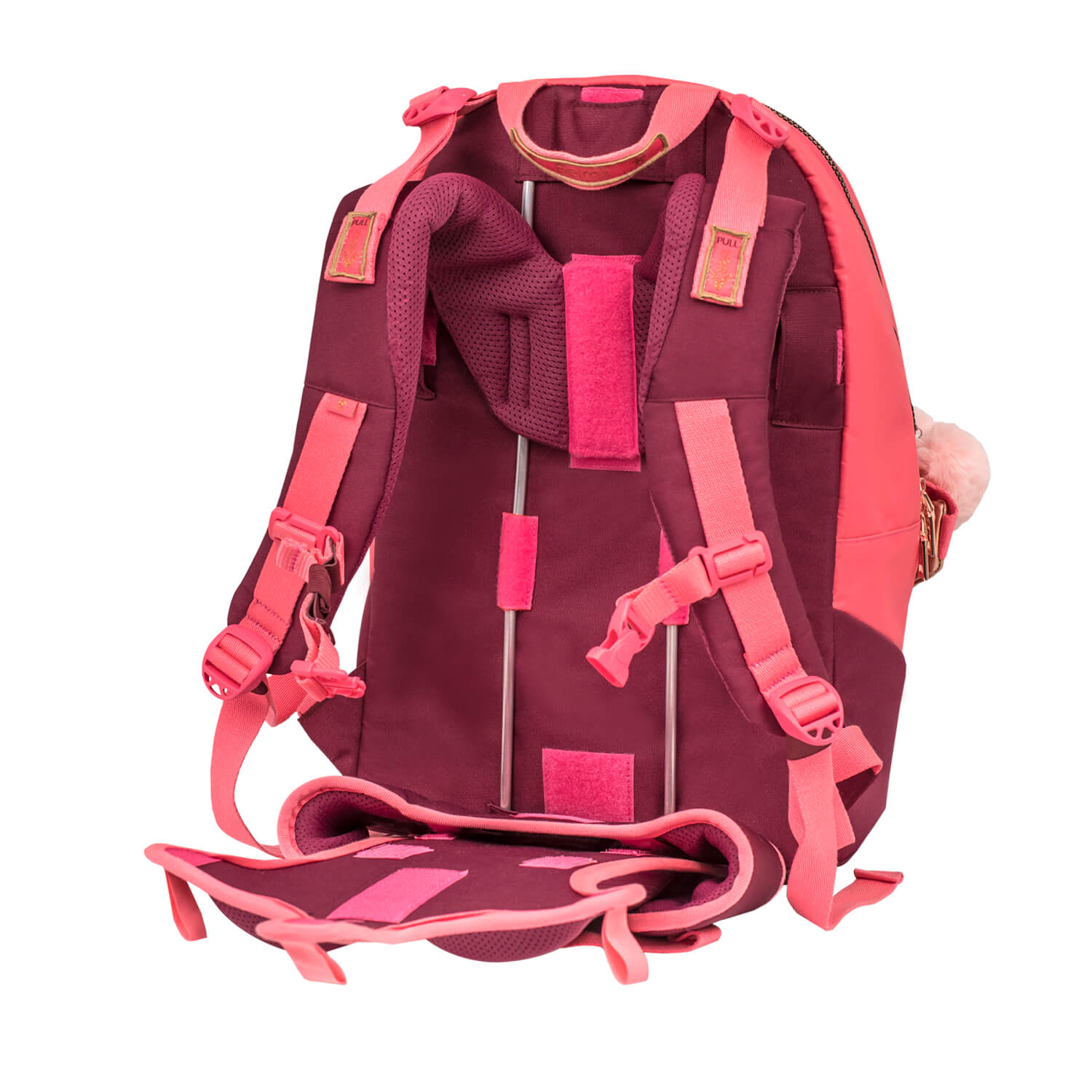 Premium Backpack & Fanny Pack Coral Schulranzen 2tlg.