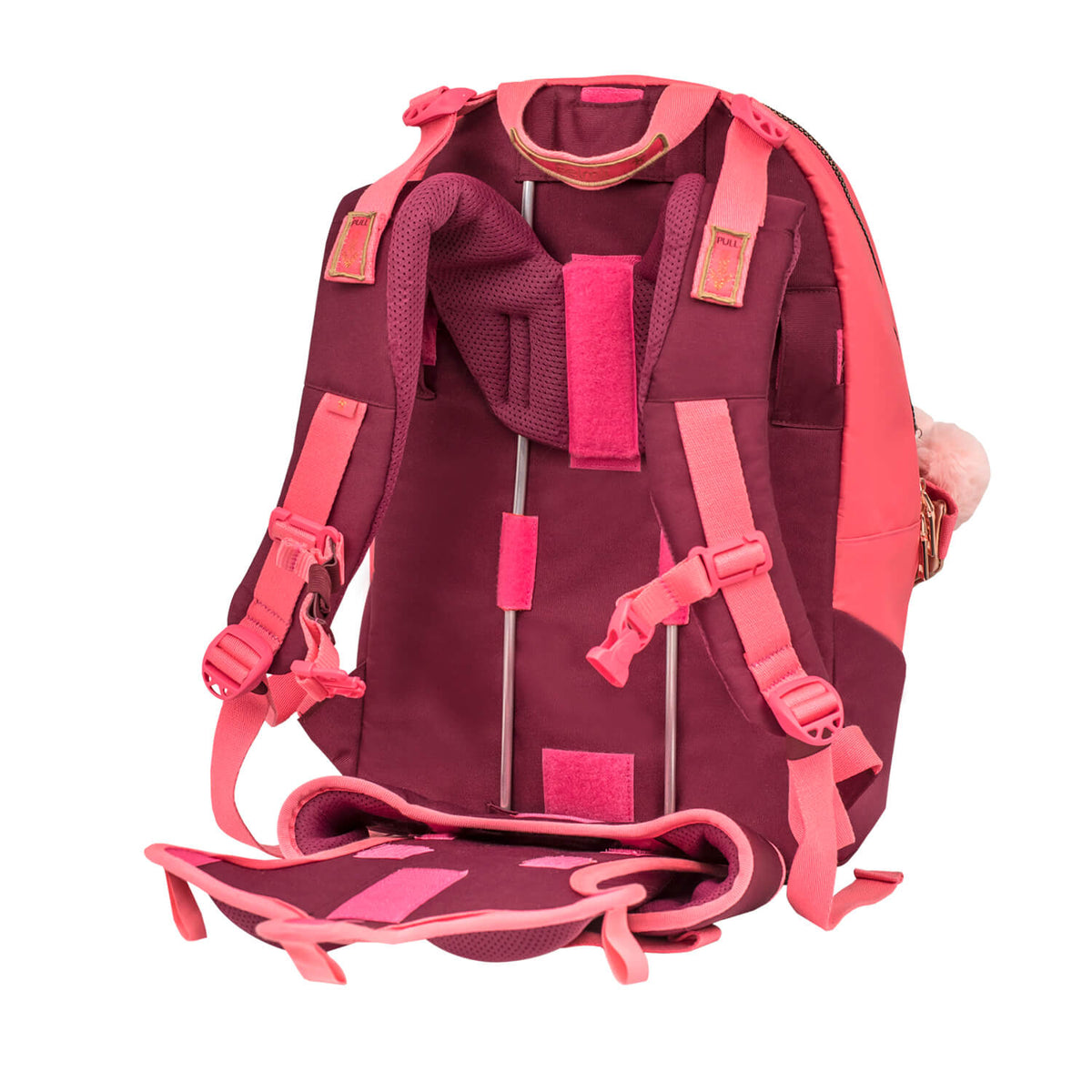 Premium Backpack & Fanny Pack Coral Schoolbag 2pcs.
