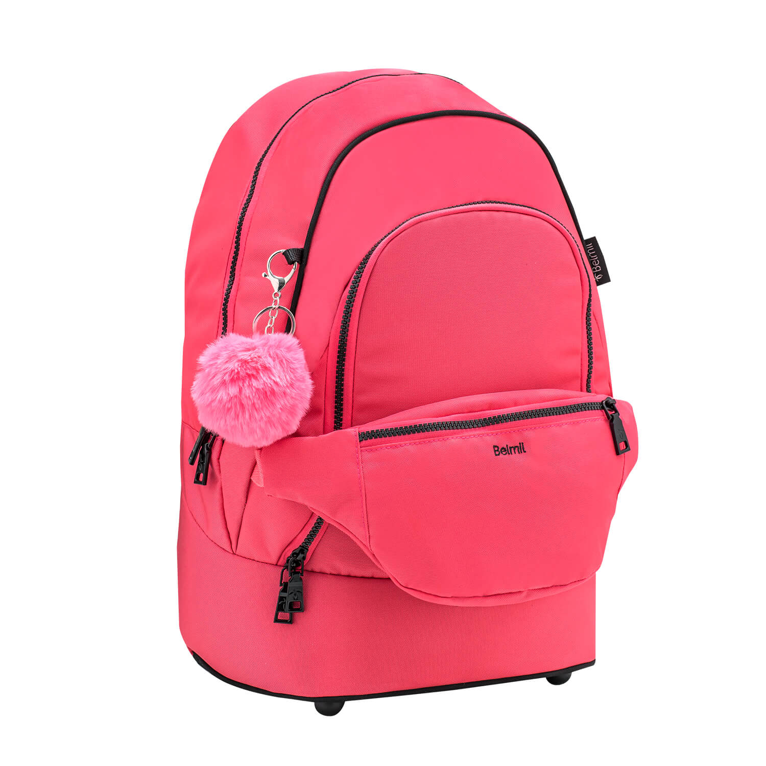 Premium Backpack & Fanny Pack Coral Paradise Schulranzen 2tlg.