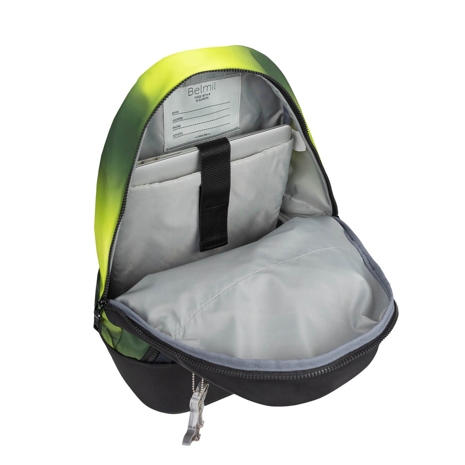Premium Backpack & Fanny Pack Black Green Schulranzen 2tlg.