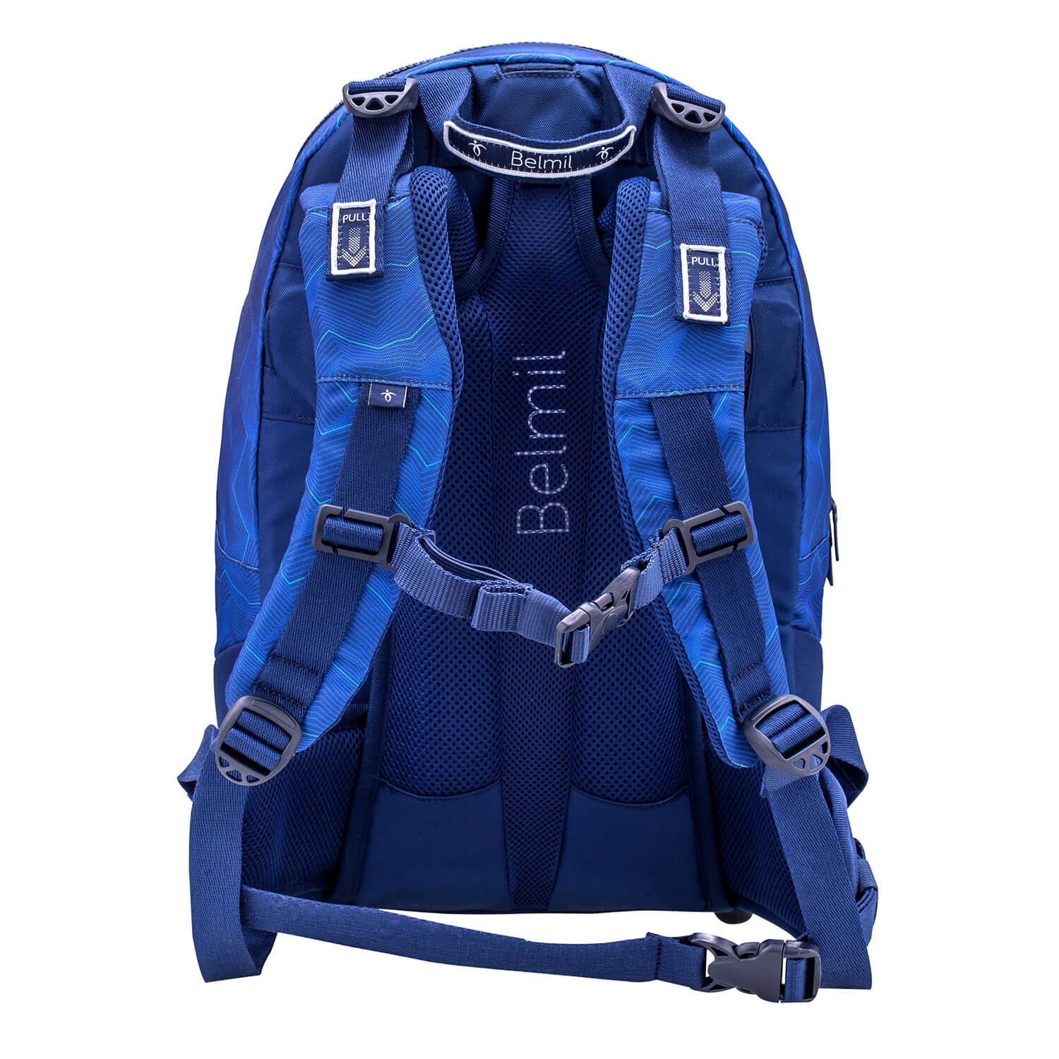 Premium Backpack & Fanny Pack Estate Blue Schoolbag 2pcs.