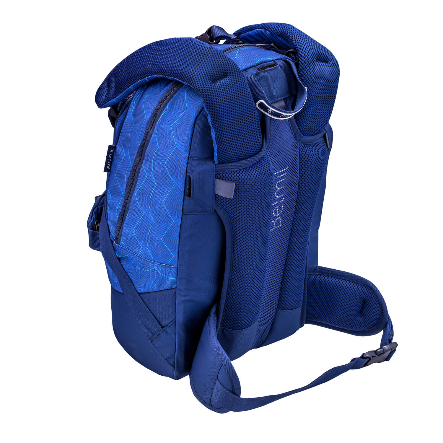 Premium Backpack & Fanny Pack Estate Blue Schoolbag 2pcs.