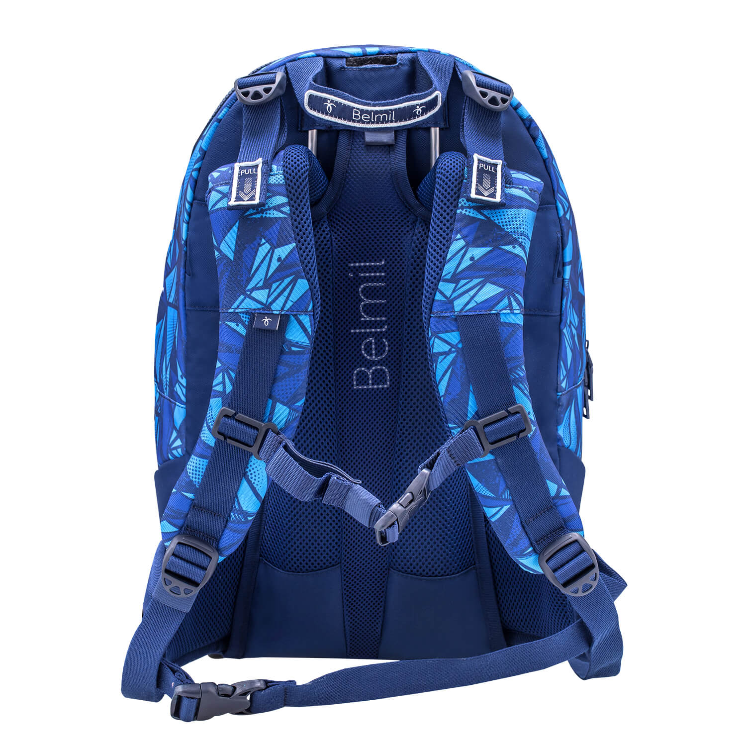 Premium Backpack & Fanny Pack Glacier Blue Schoolbag 2pcs
