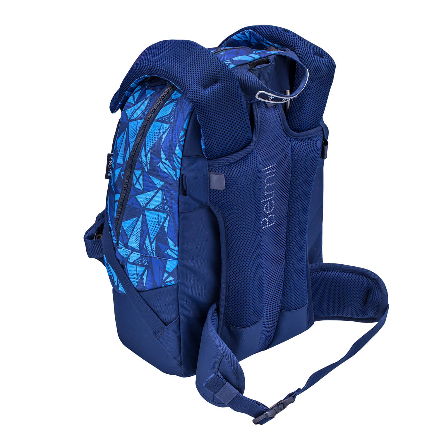 Premium Backpack & Fanny Pack Glacier Blue Schoolbag 2pcs