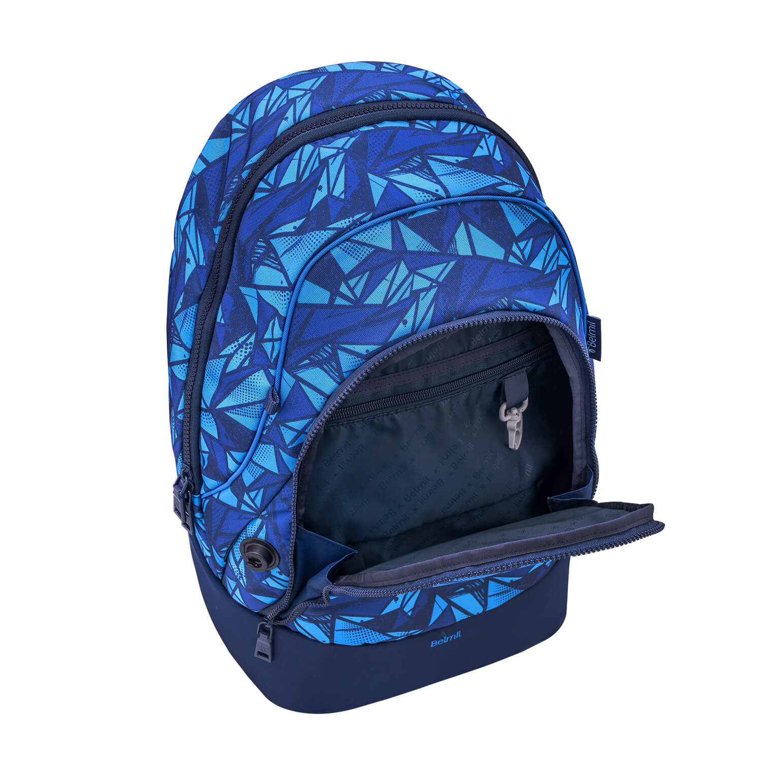 Premium Backpack & Fanny Pack Glacier Blue Schoolbag 2pcs