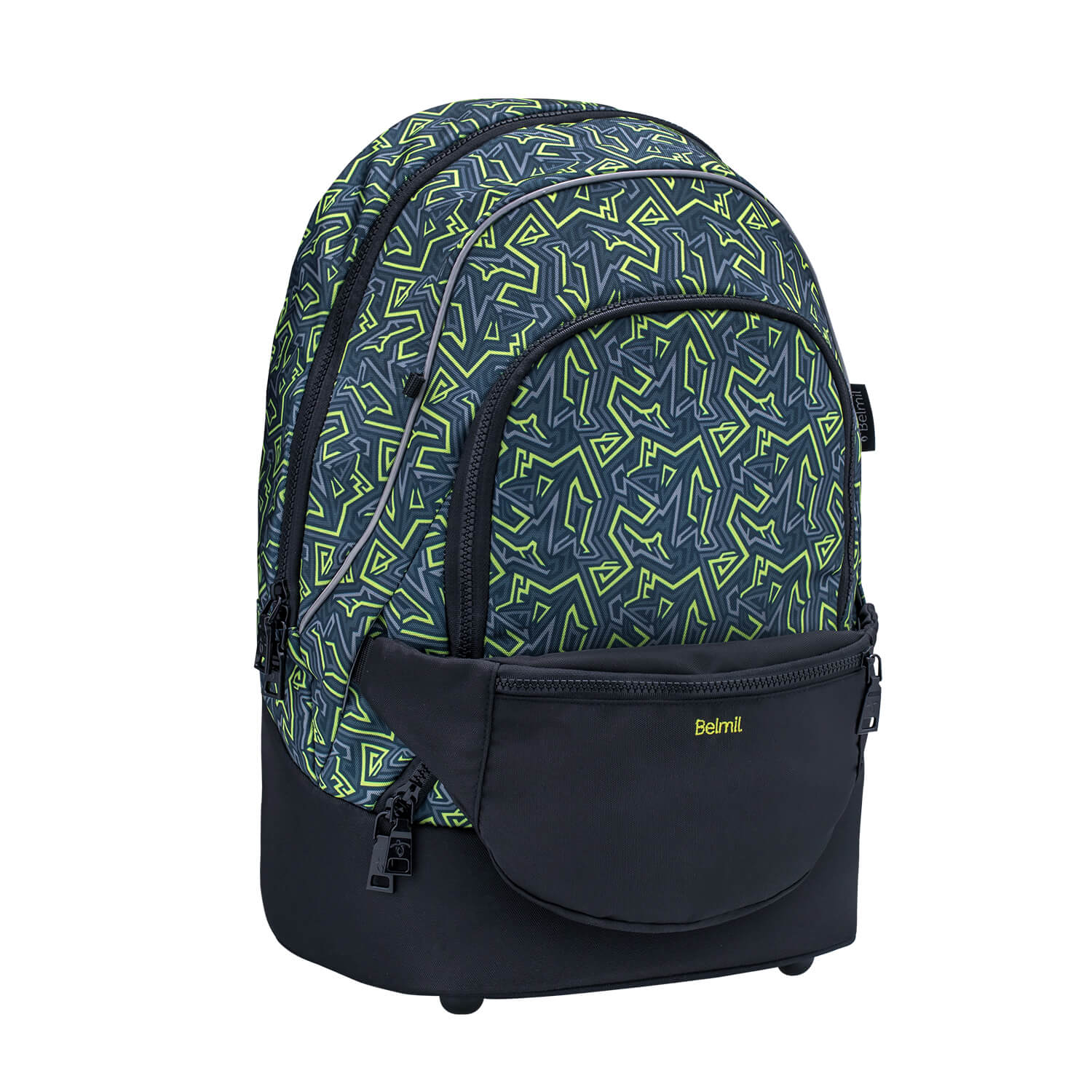 Premium Backpack & Fanny Pack Iguana Schoolbag 2pcs.