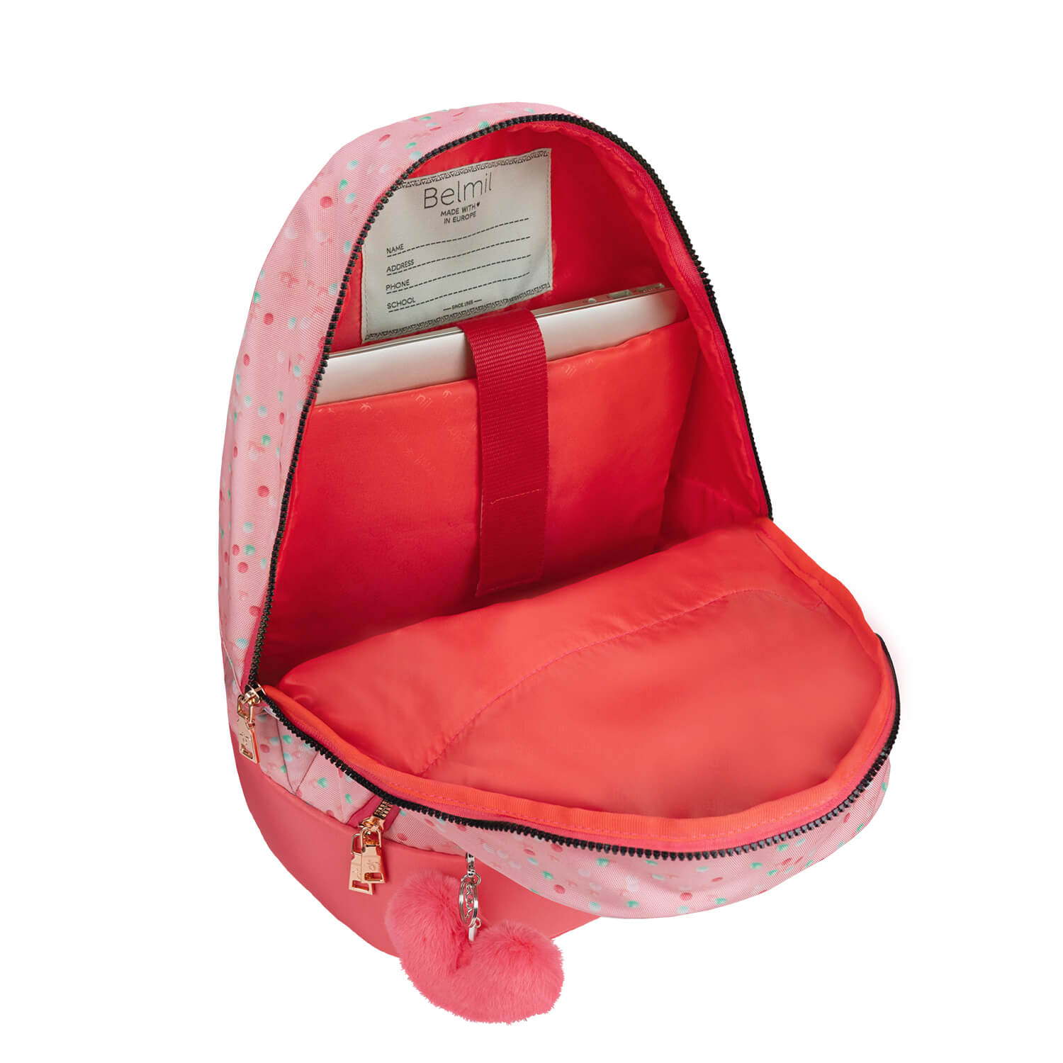 Premium Backpack & Fanny Pack Rose Quartz Schulranzen 2tlg.