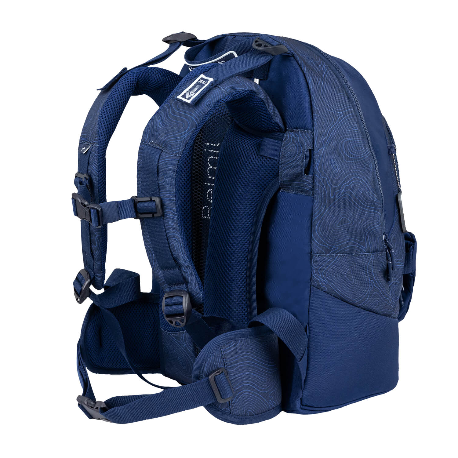 Premium Backpack & Fanny Pack Topographic Schulranzen 2tlg.
