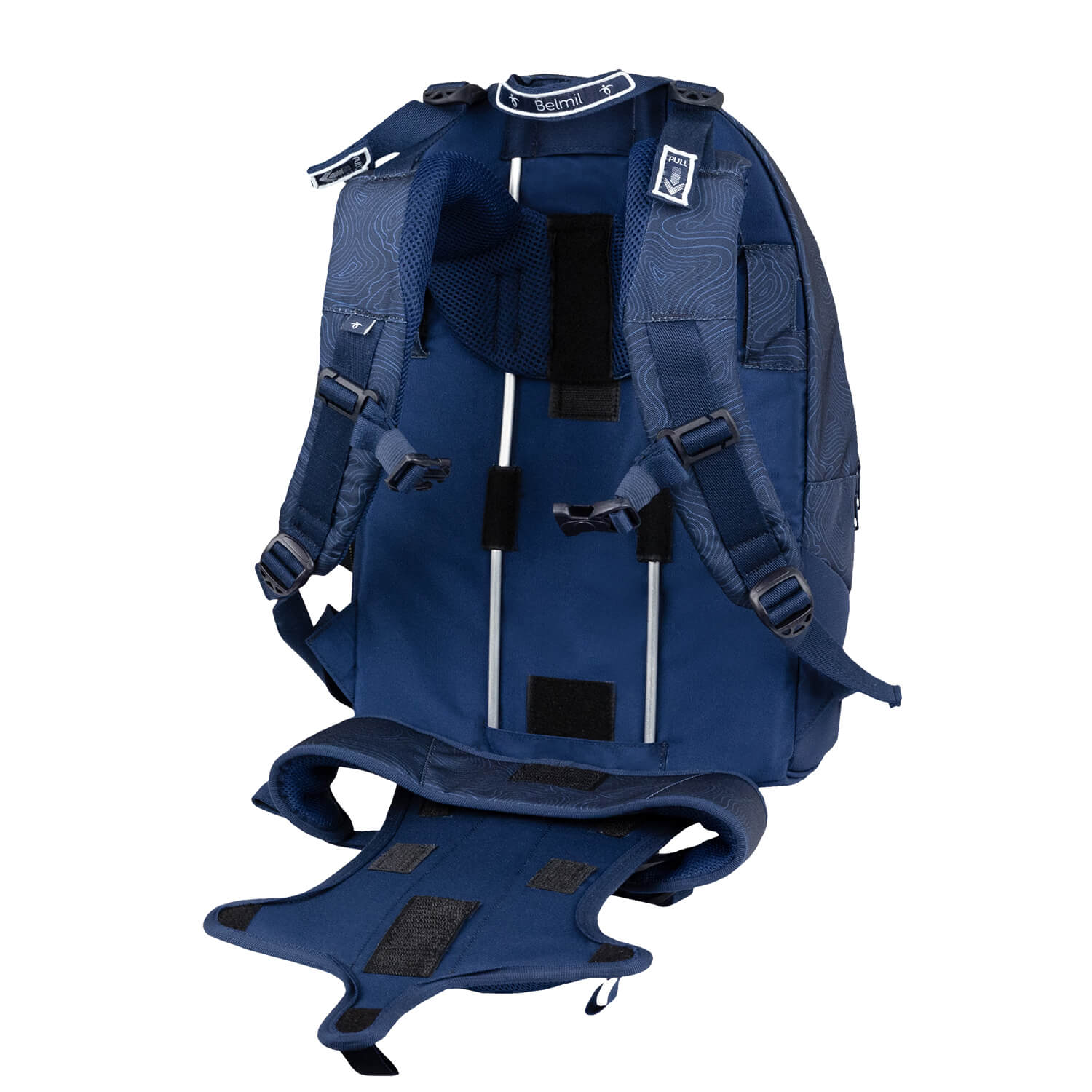 Premium Backpack & Fanny Pack Topographic Schulranzen 2tlg.