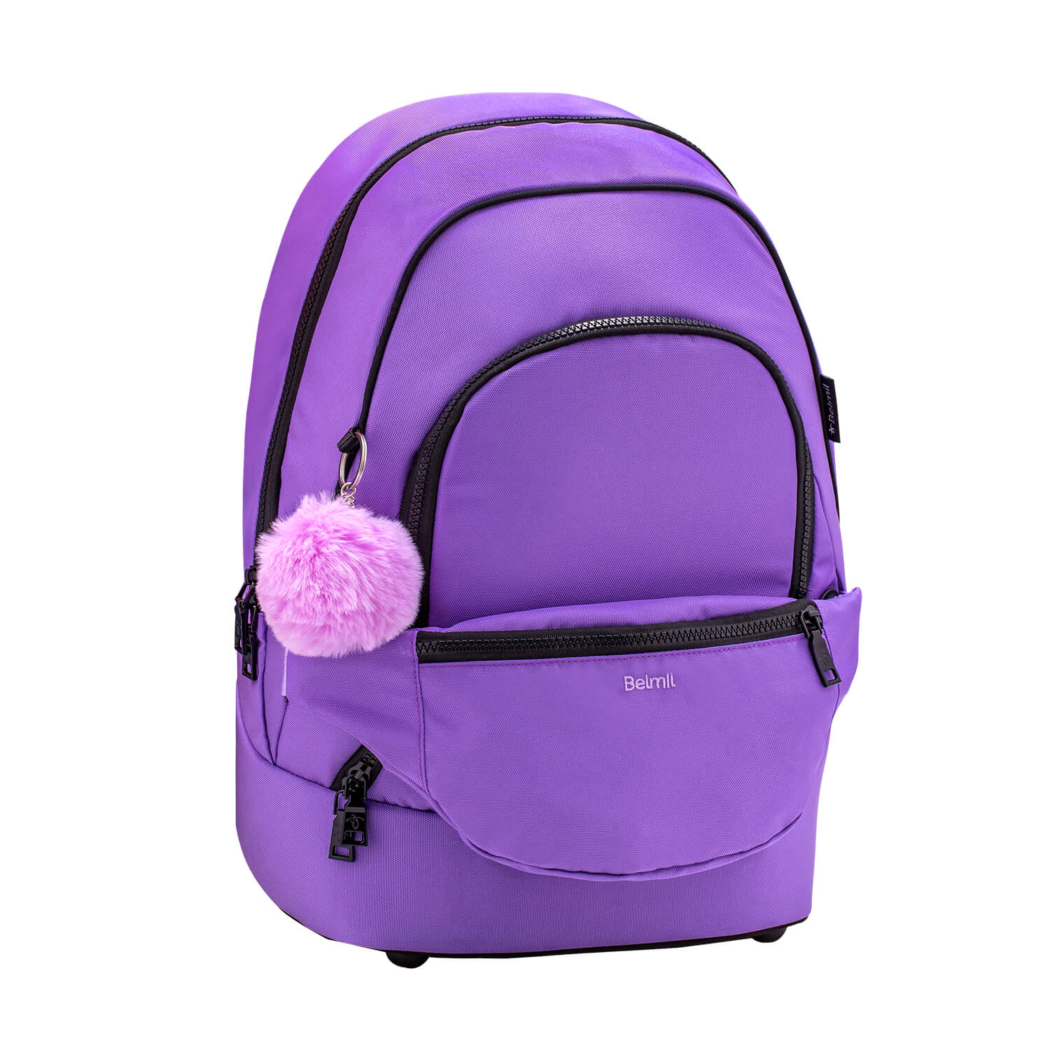 Premium Backpack & Fanny Pack Tulip Purple Schulranzen 2tlg.