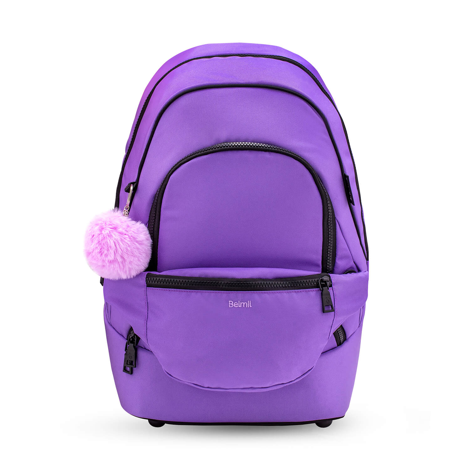 Premium Backpack & Fanny Pack Tulip Purple Schoolbag 2pcs.
