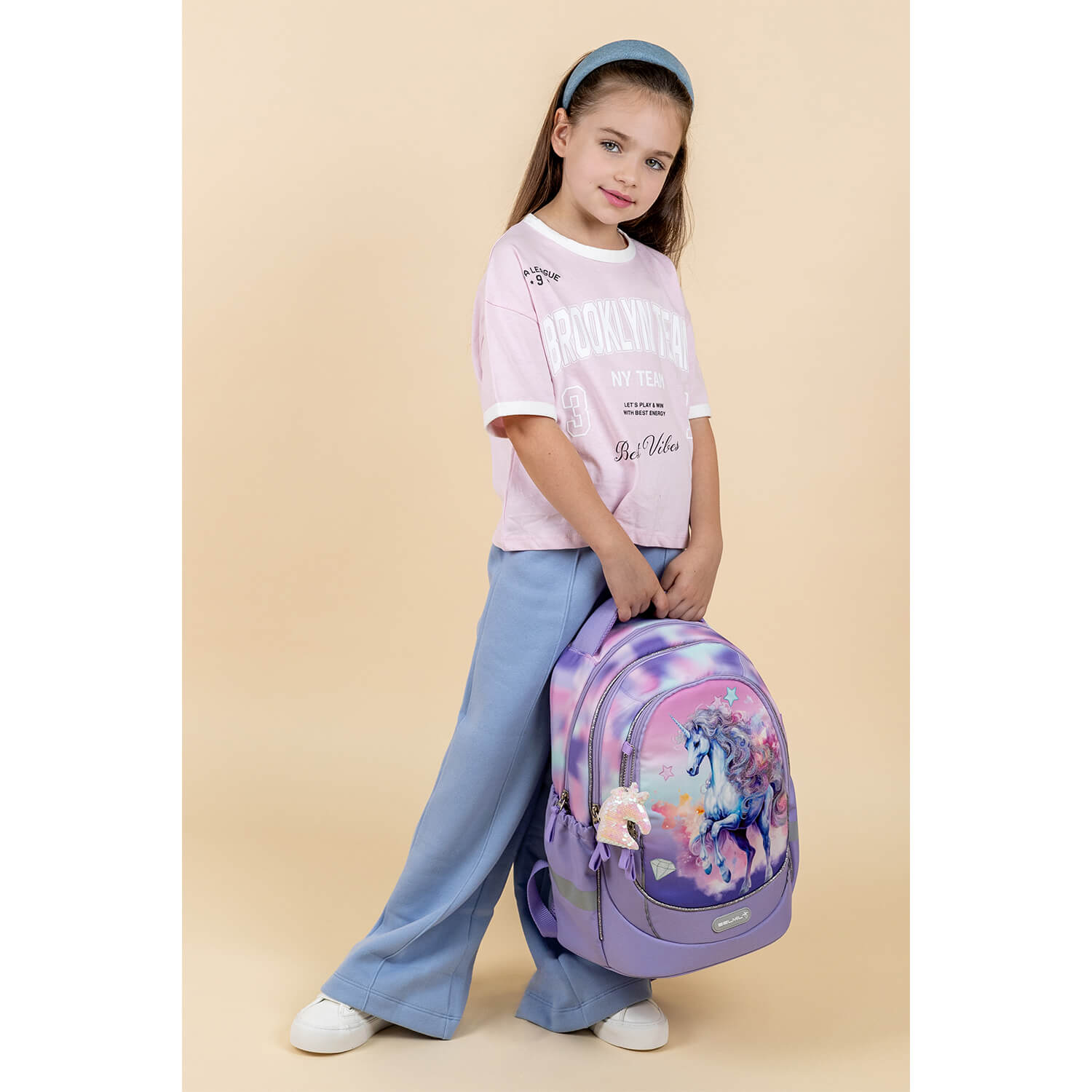 Leisure Plus Bright Rainbow Unicorn Schulrucksack