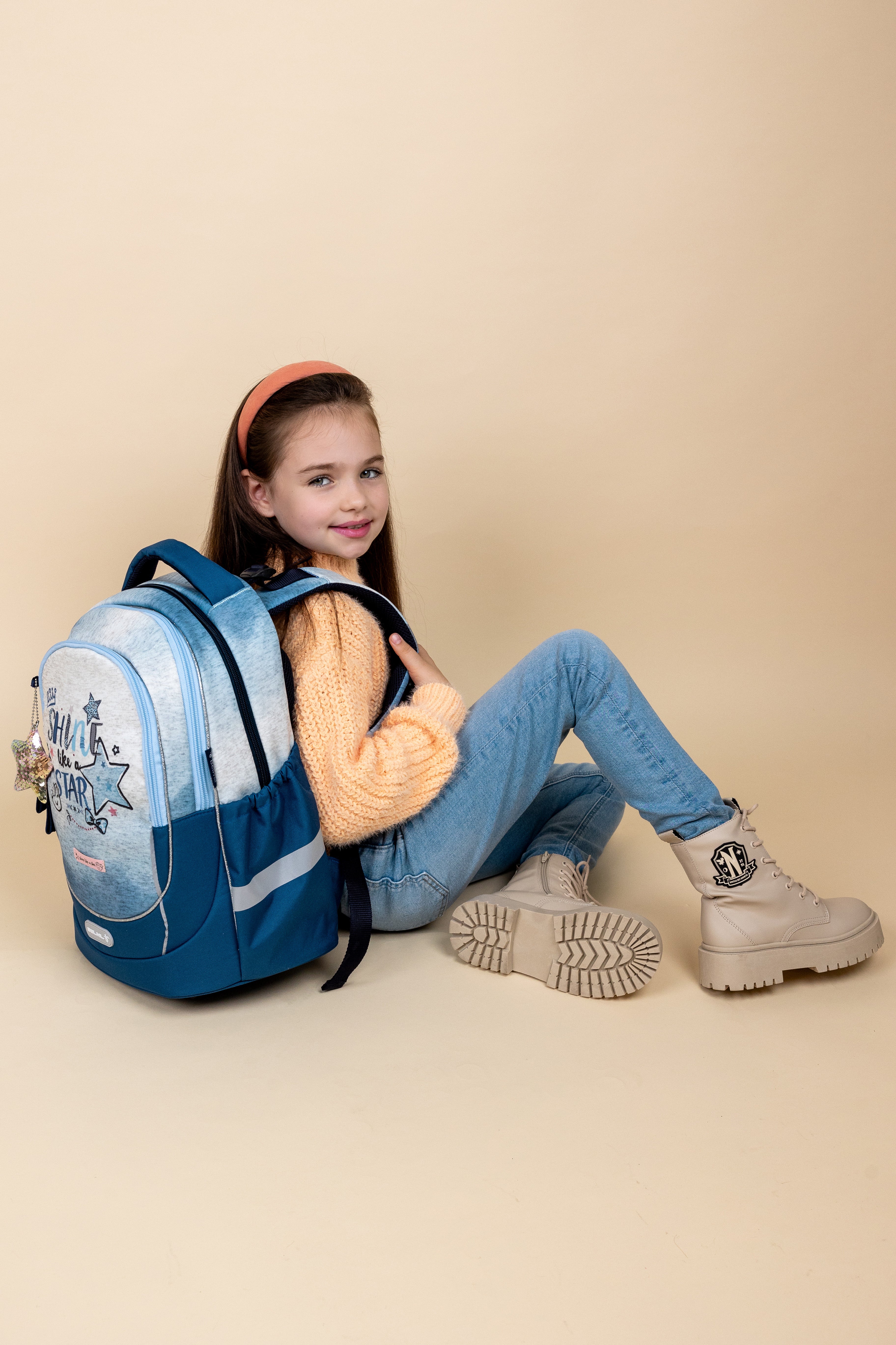 Leisure Plus Shine like a Star Jeans Schulranzen