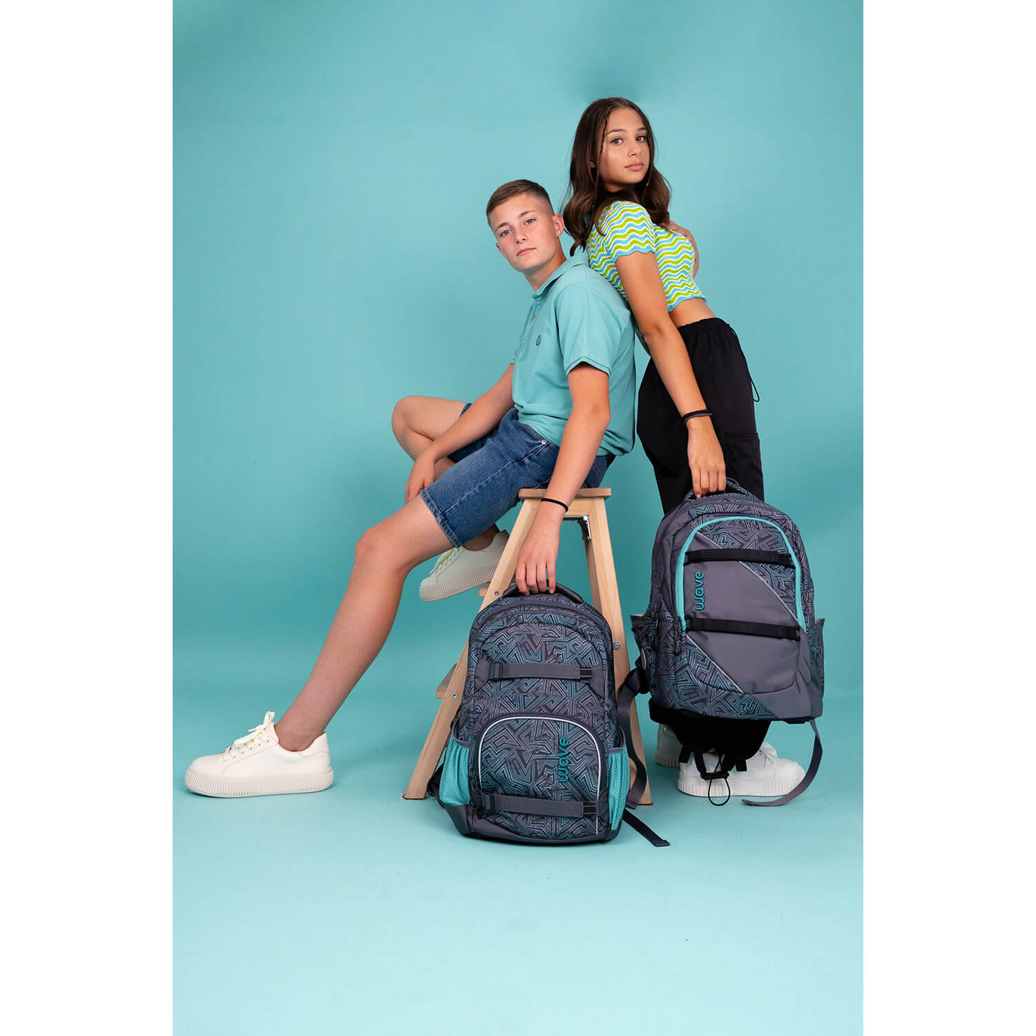 Wave Prime Chaos Lagoon school backpack