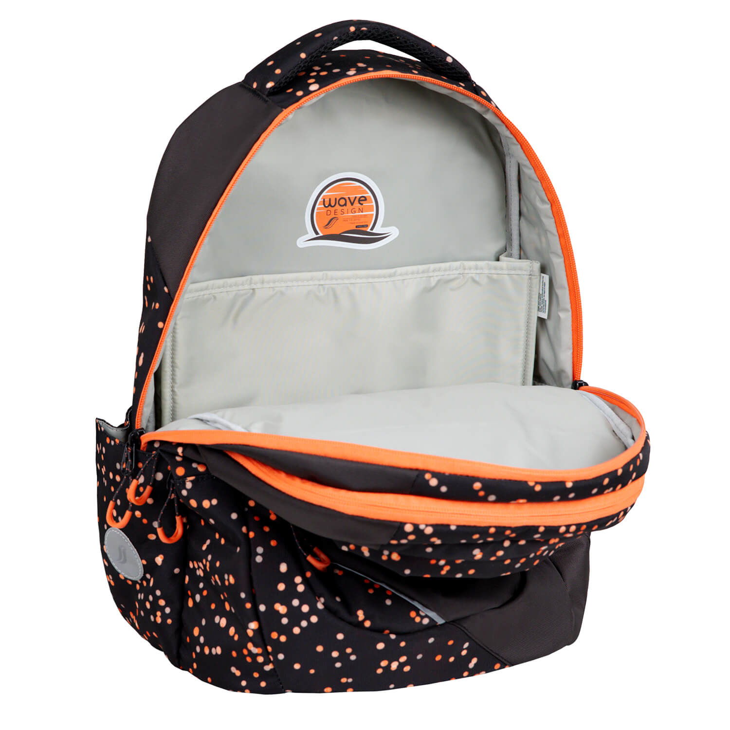 Wave Prime Dots Blooms Schulrucksack