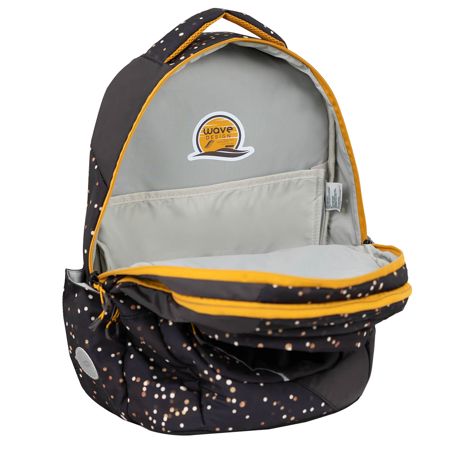 Wave Prime Dots Sand school backpack