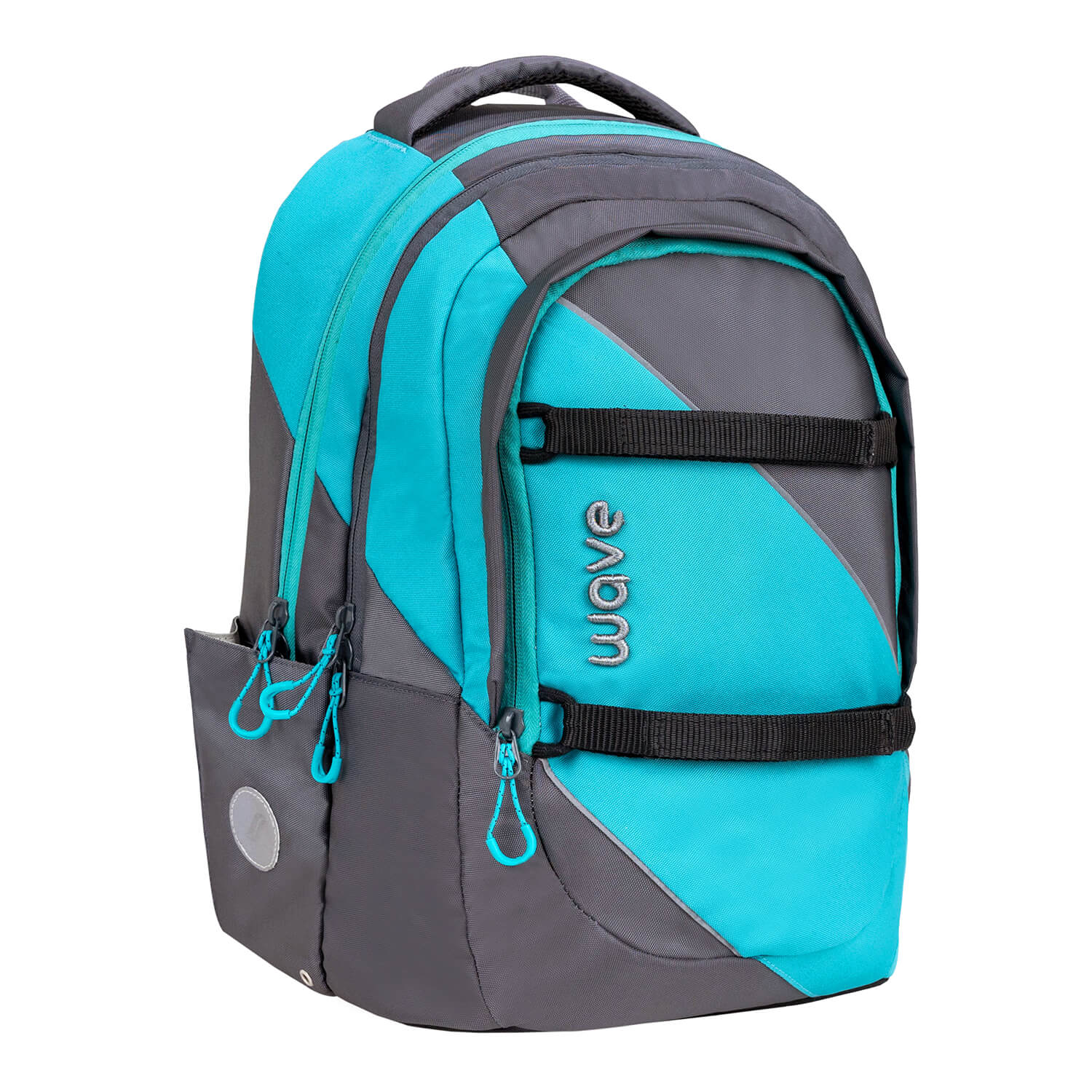 Wave Prime Grey Lagoon school backpack