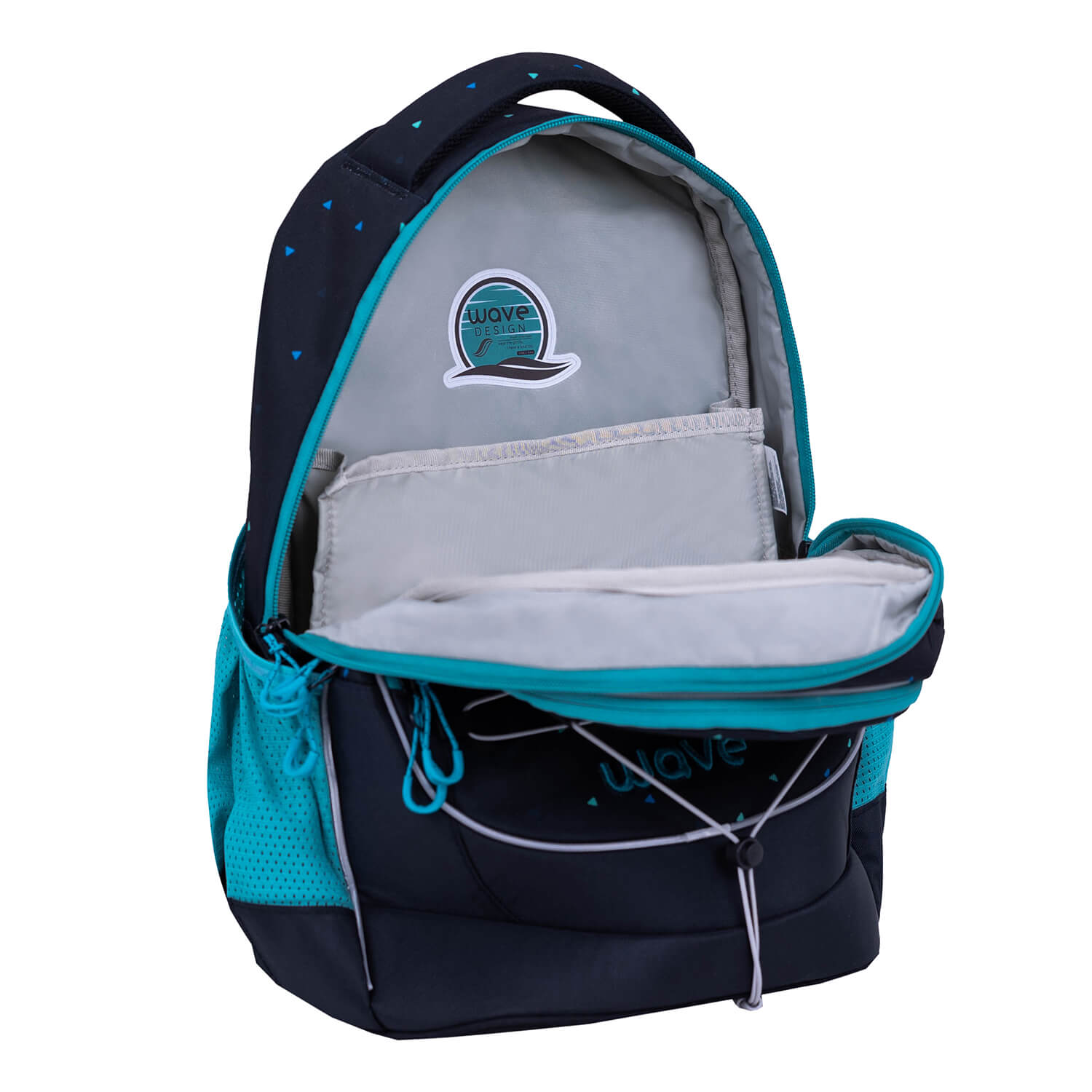 Wave Boost Dots Aurora school backpack