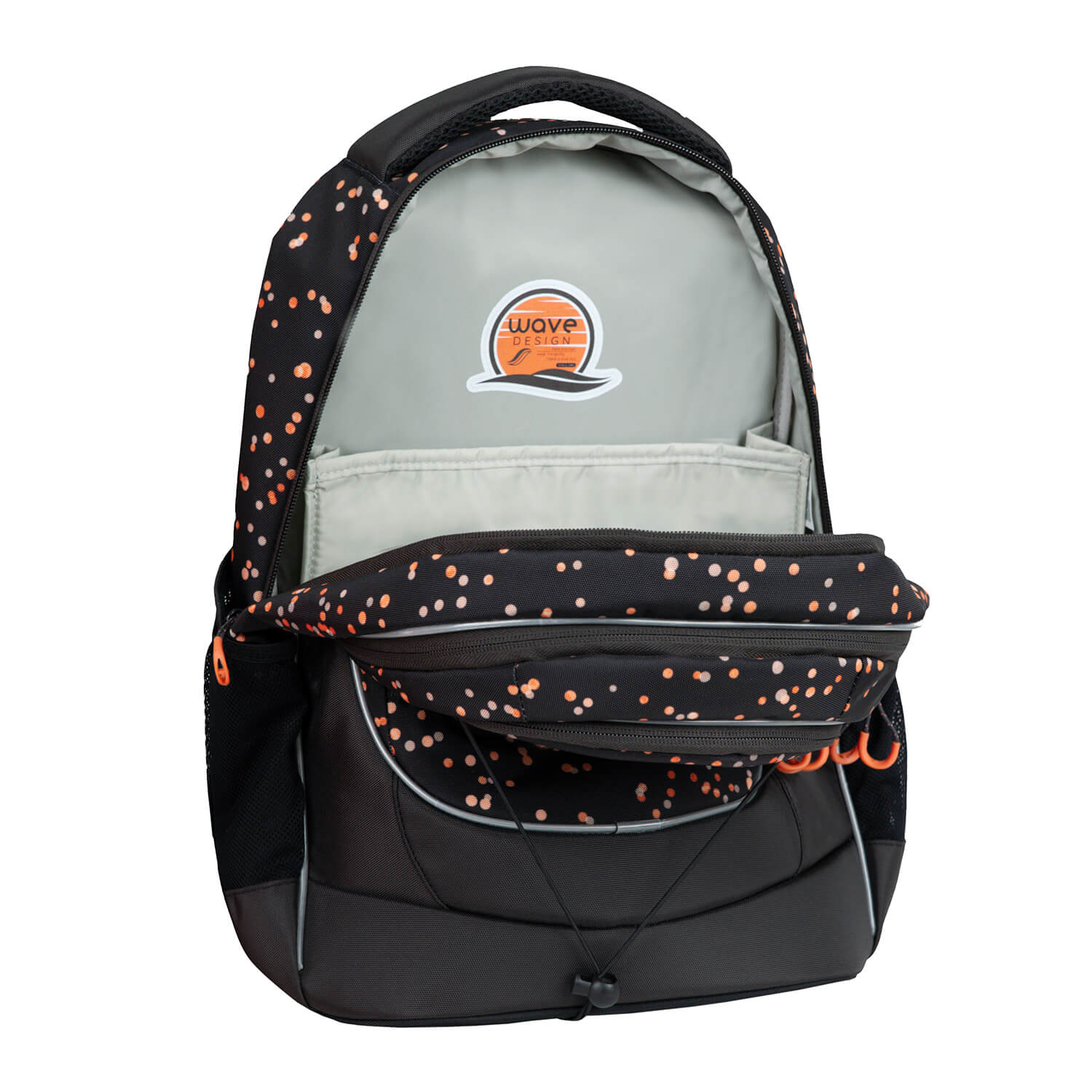Wave Boost Dots Blooms school backpack