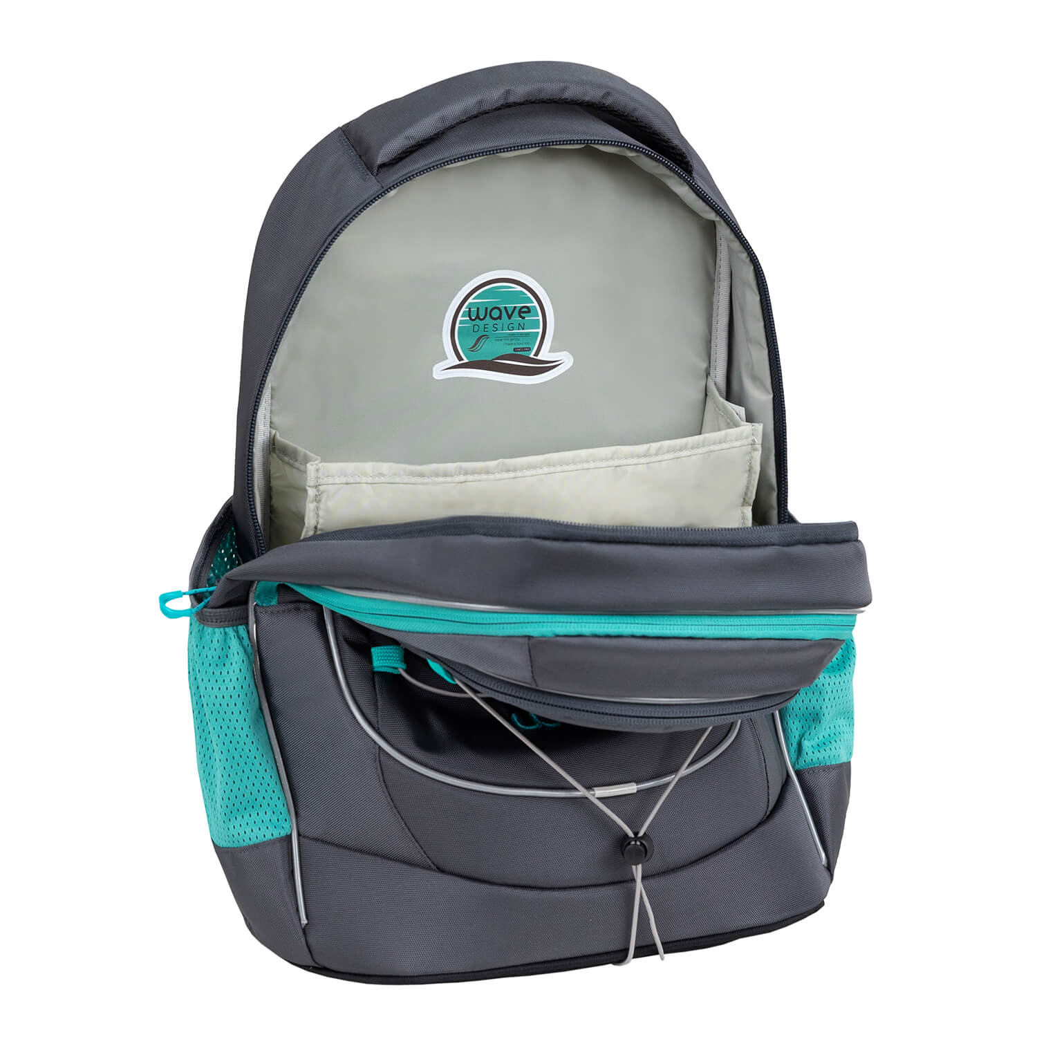 Wave Boost Grey Lagoon Schulrucksack