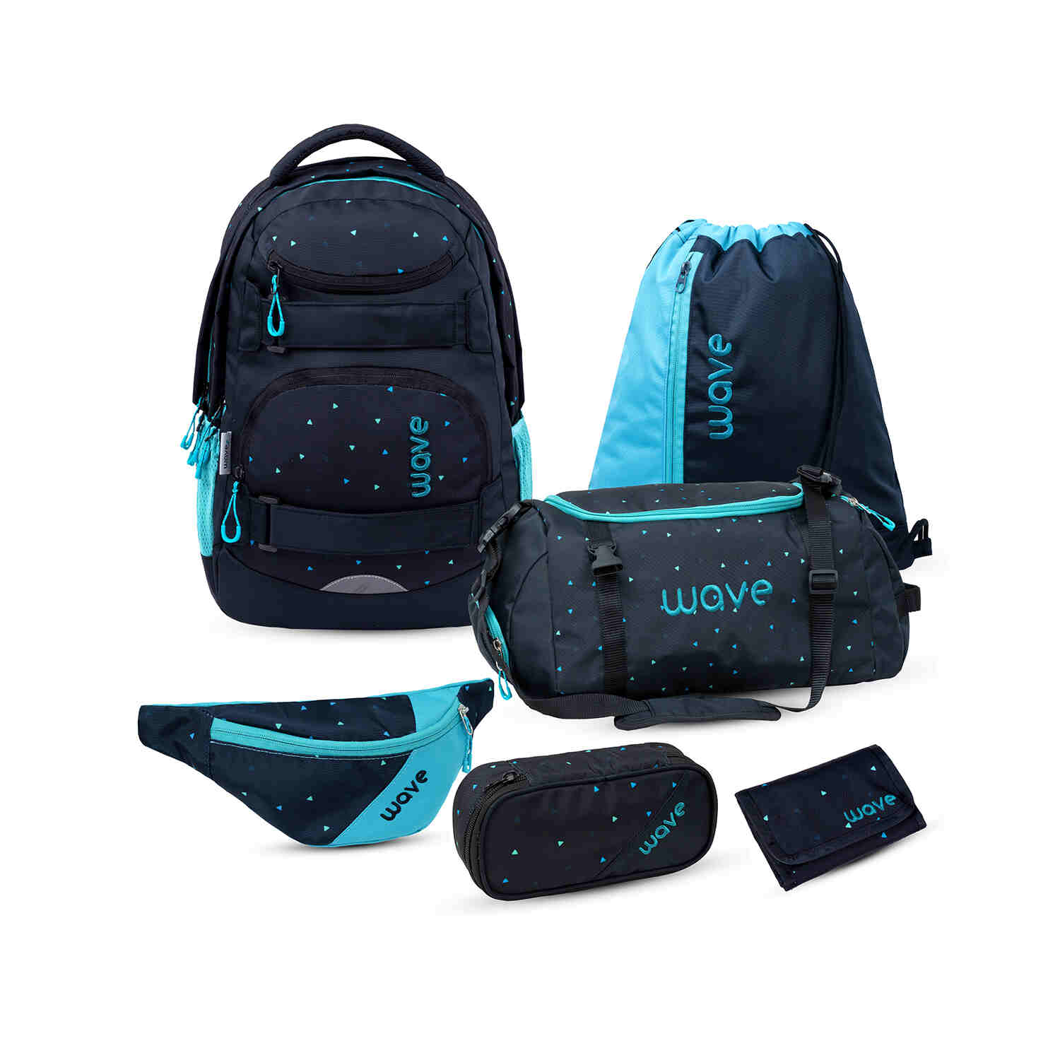 Wave Infinity Move Dots Aurora backpack Set 5 Pcs