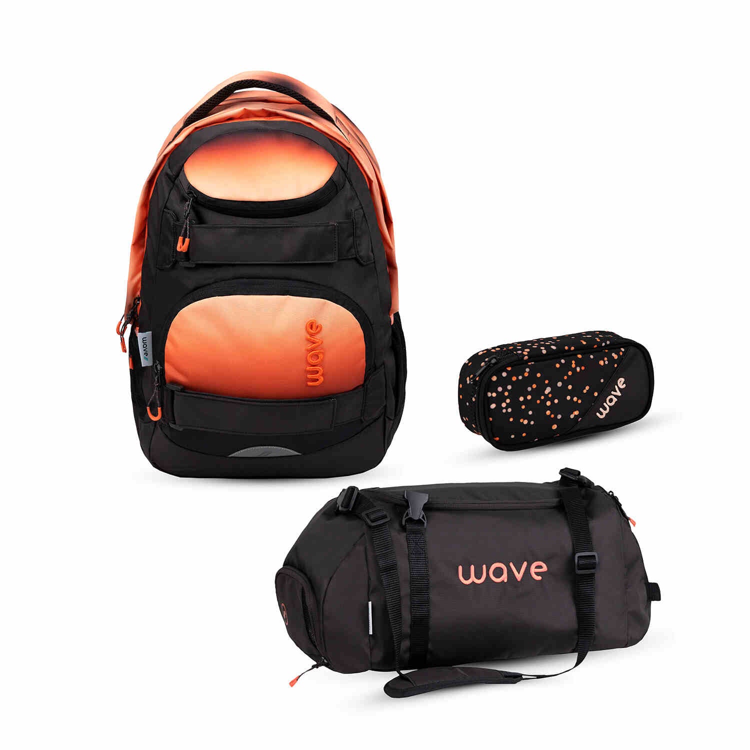 Wave Infinity Move Gradient Blooms backpack set 3 Pcs