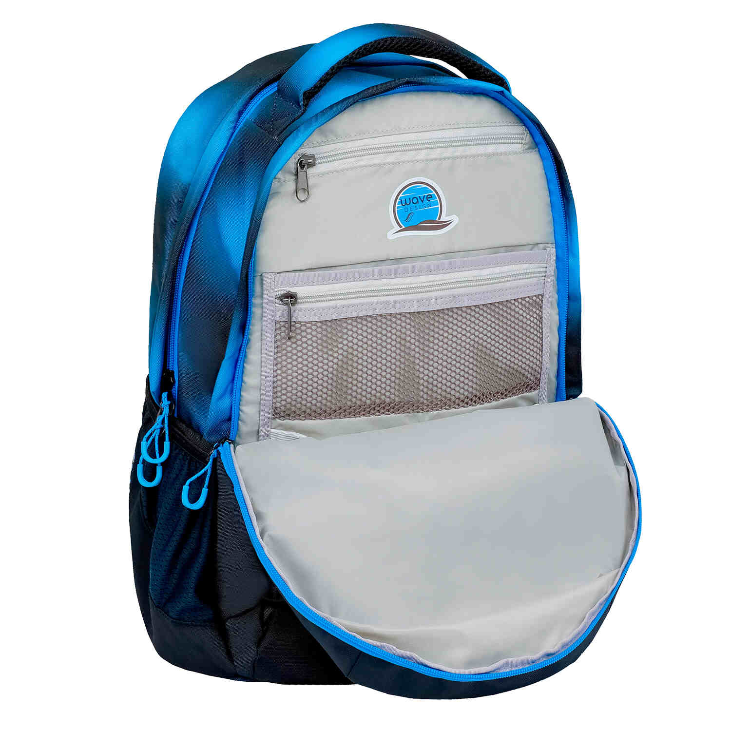 Wave Infinity Move Gradient Hazy Blue backpack Set 5 Pcs