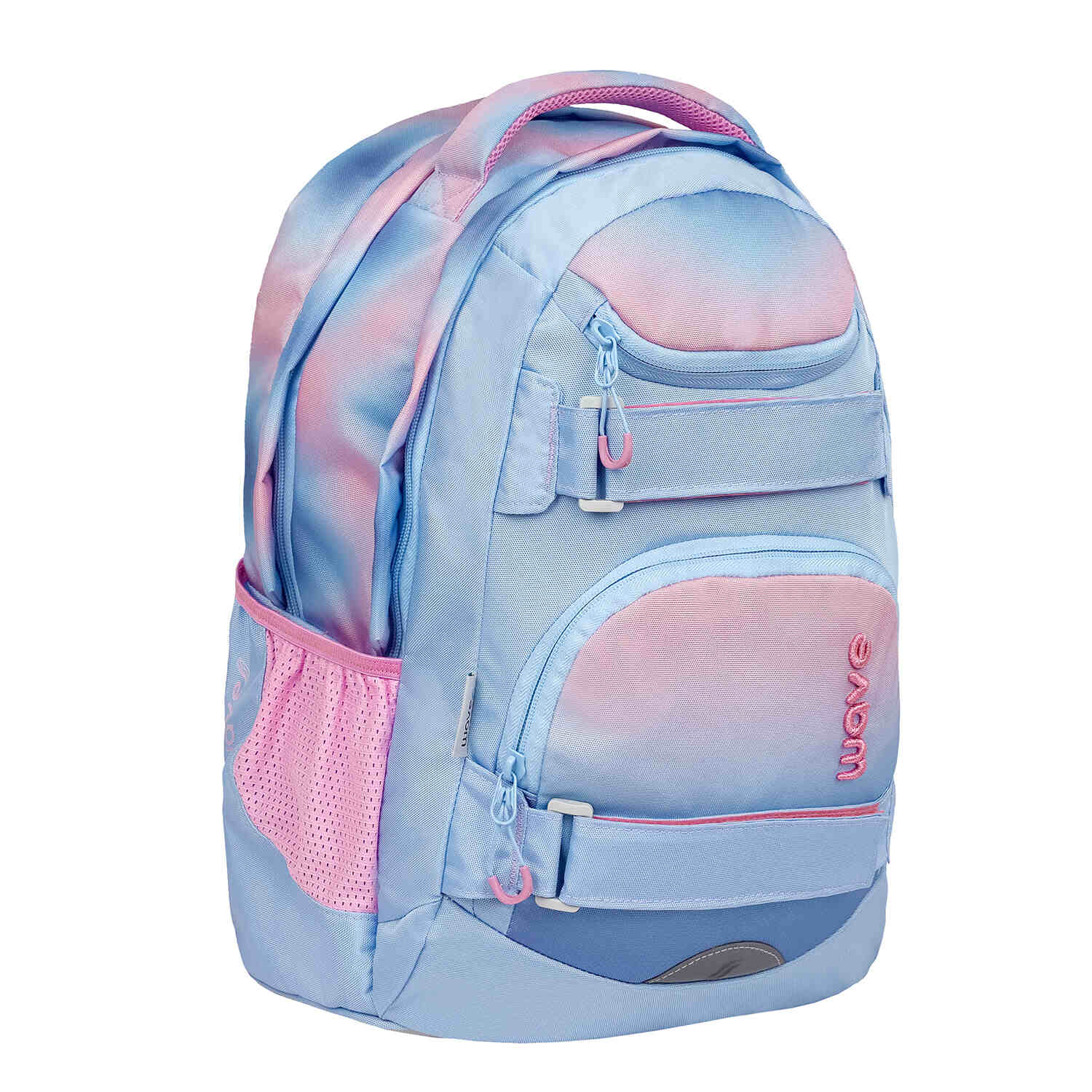 Wave Infinity Move Gradient Lavender backpack Set 5 Pcs
