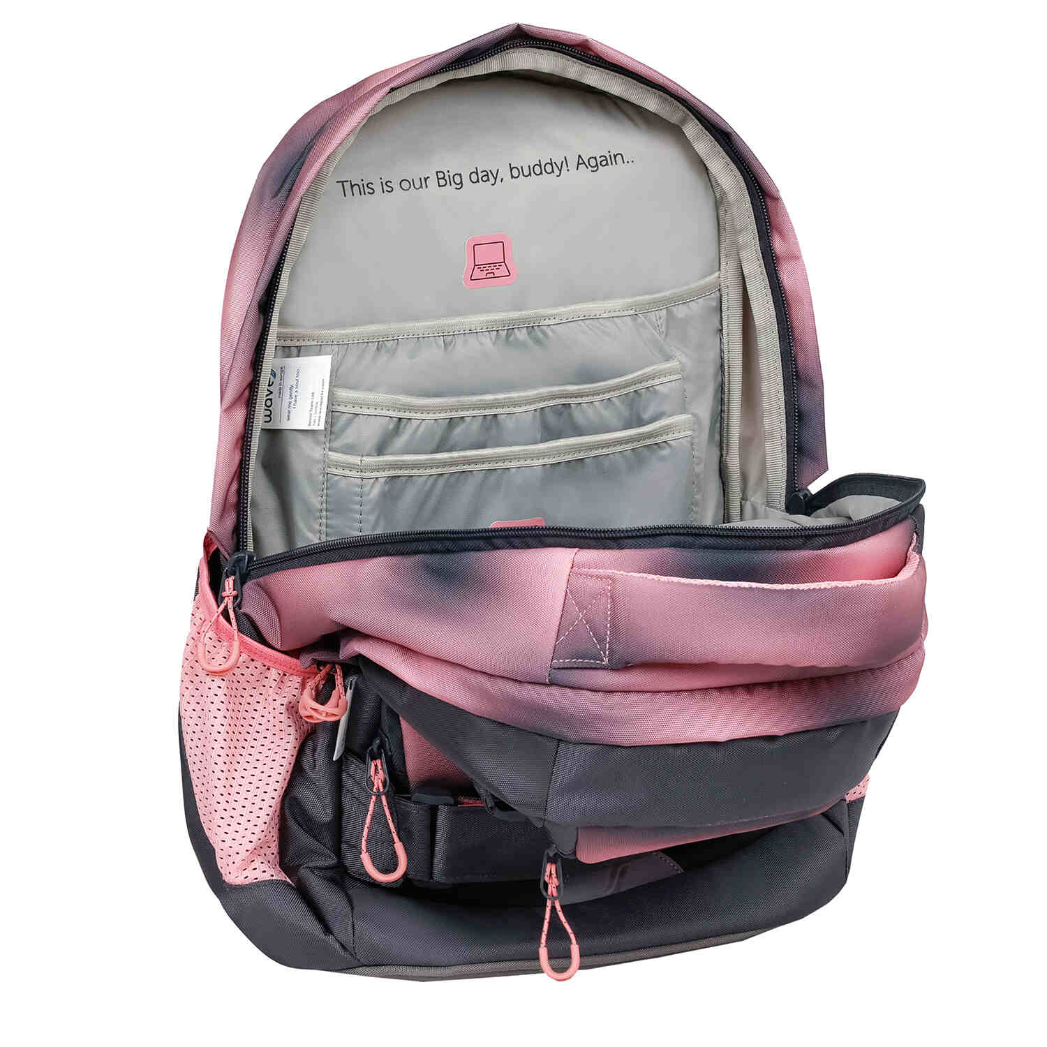 Wave Infinity Move Gradient Pinky backpack set 3 Pcs