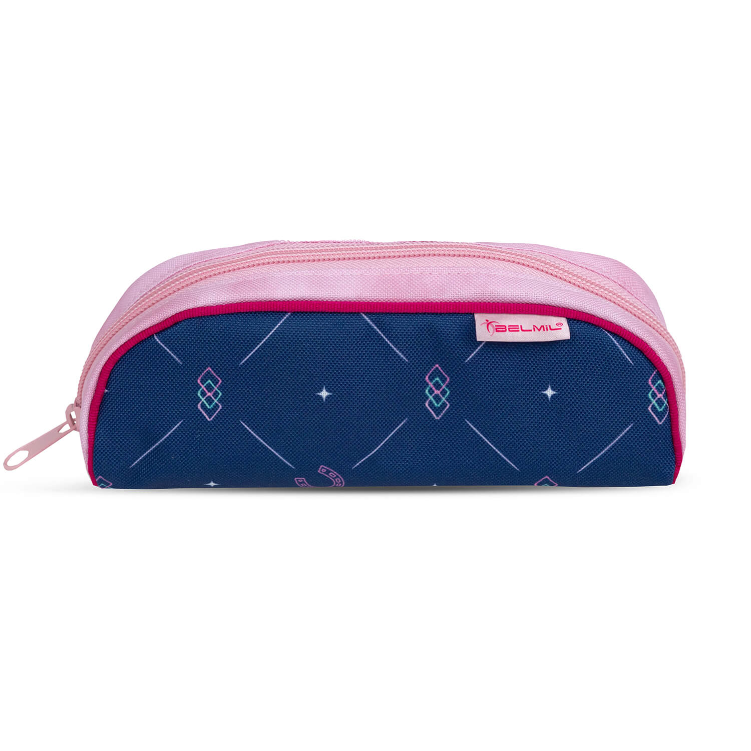 Full view of the Belmil Ergonomic School Bag Set for Girls “Amazing Horse” Design + Unicorn Raincoat – 4-Piece Back-to-School Bundle ready for a fun school day.