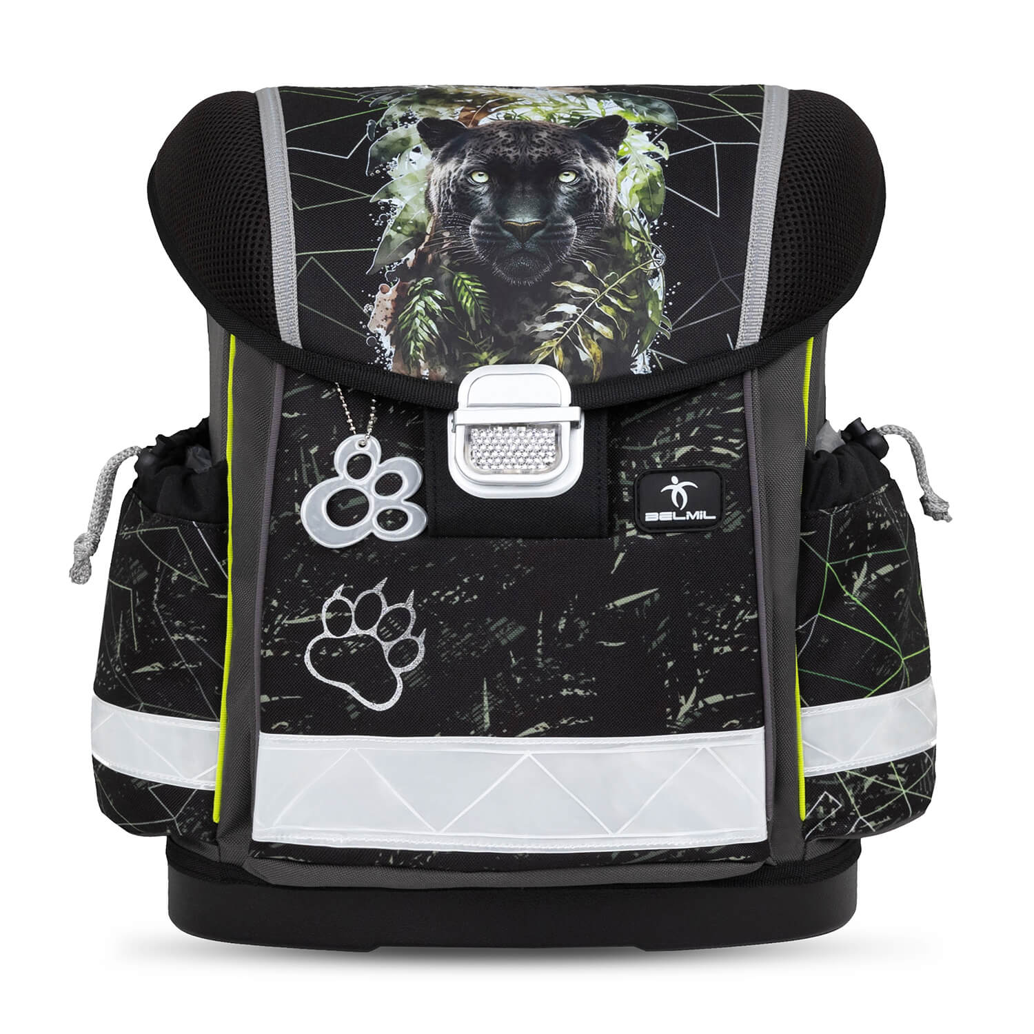 Children using the Ergonomic School Bag Set for Boys– Belmil Classy Black Panther (4 pcs) demonstrating its lightweight design.