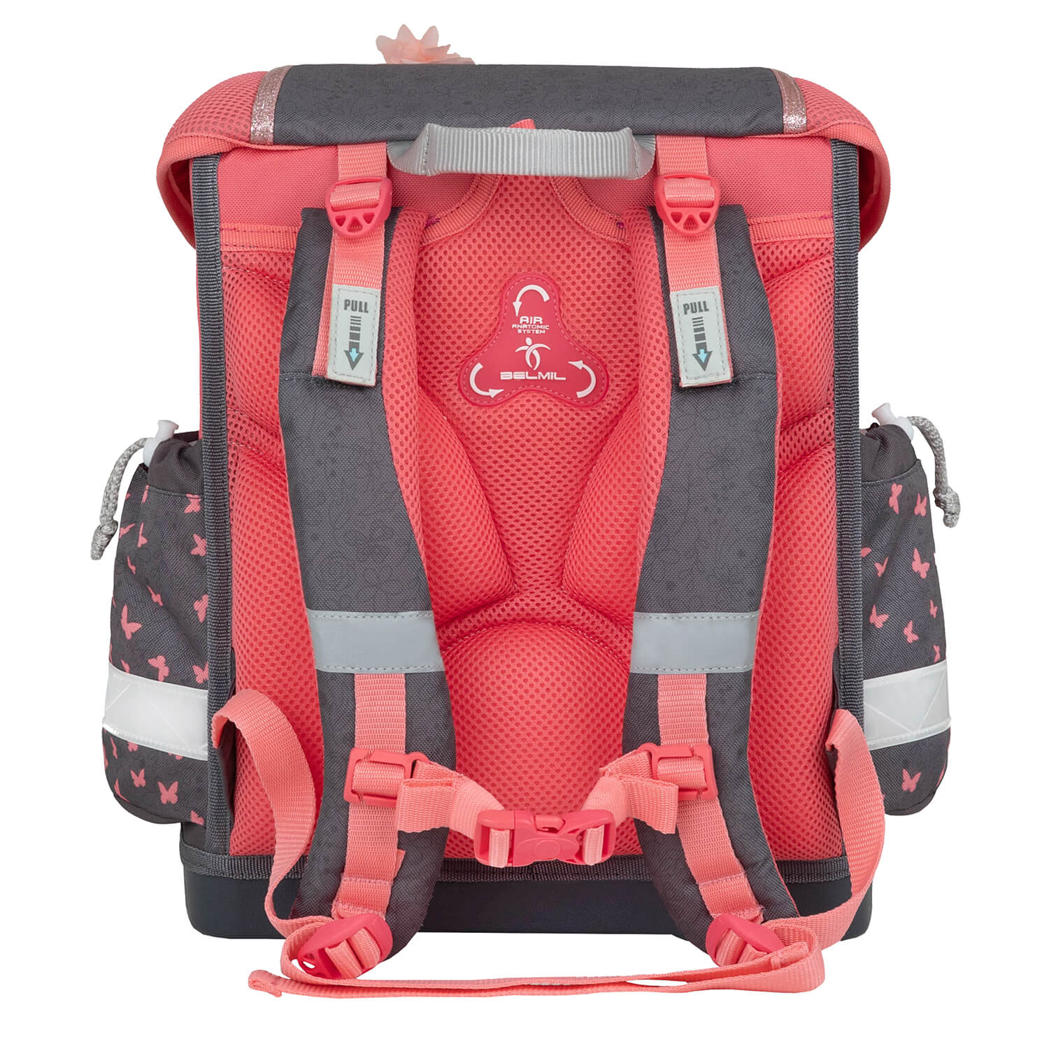 Display of the drawstring gym bag included in the Ergonomic School Bag Set for Girls – Belmil Classy Bloomy Blossom (4 pcs).