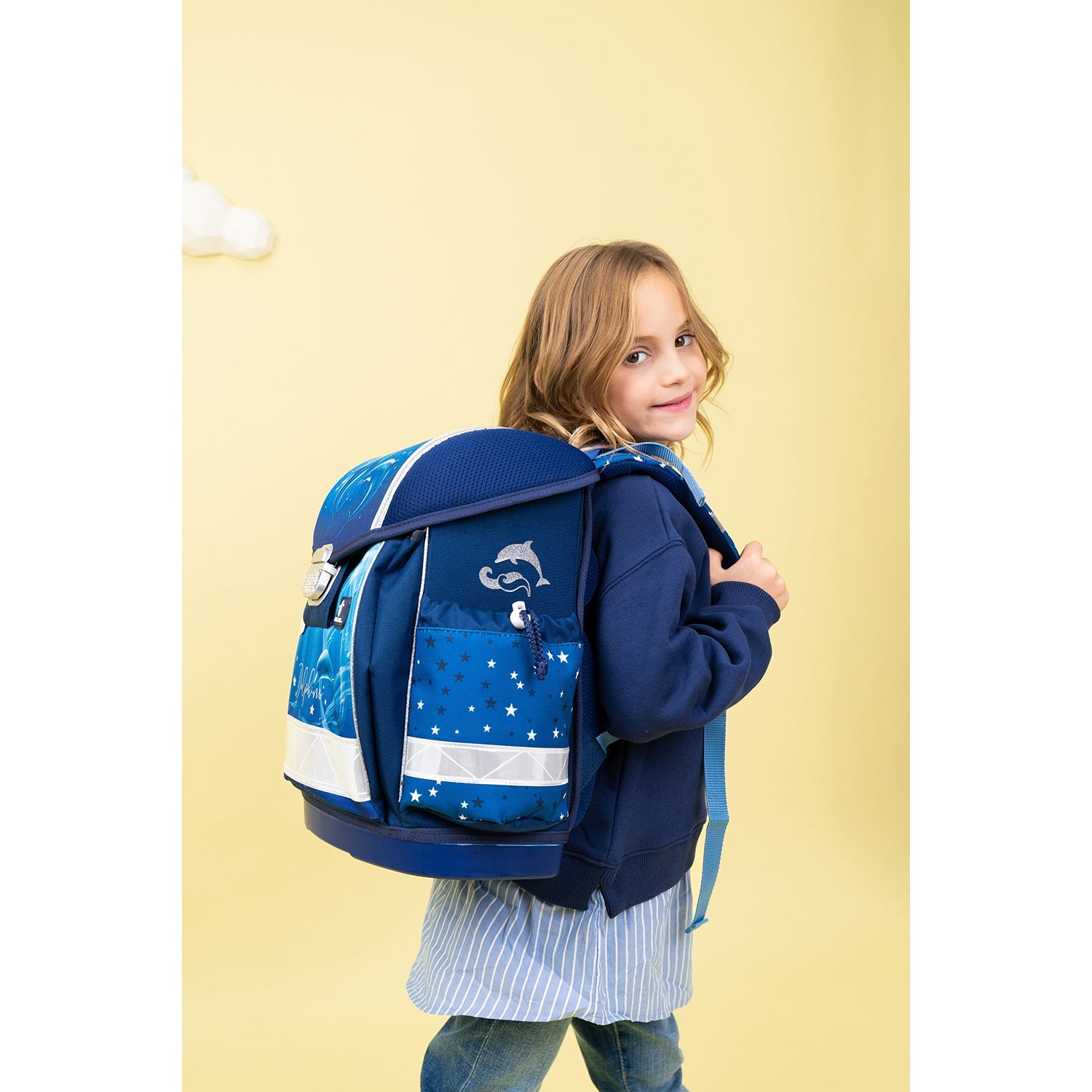 Classy Dolphins Schulranzen Set 4 tlg.