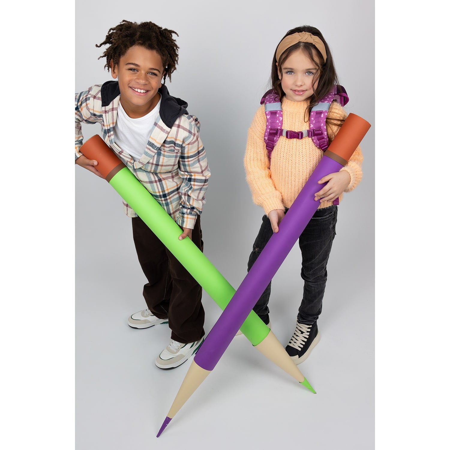 The Ergonomic School Bag Set for Girls – Belmil Classy Little Puppies (5 pcs) shows the interior compartments, ideal for organizing school supplies.