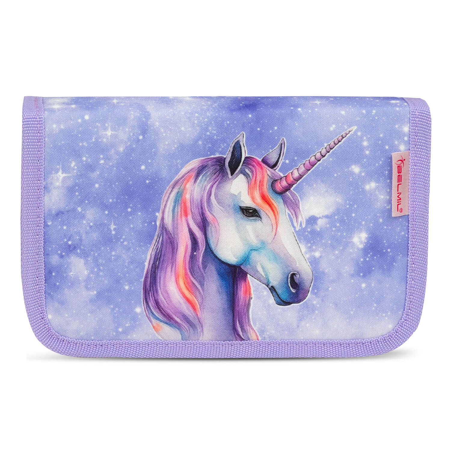 The stylish ergonomic school bag from the Ergonomic School Bag Set for Girls – Belmil Classy Mistyc Luna (4 pcs) with a magical design.