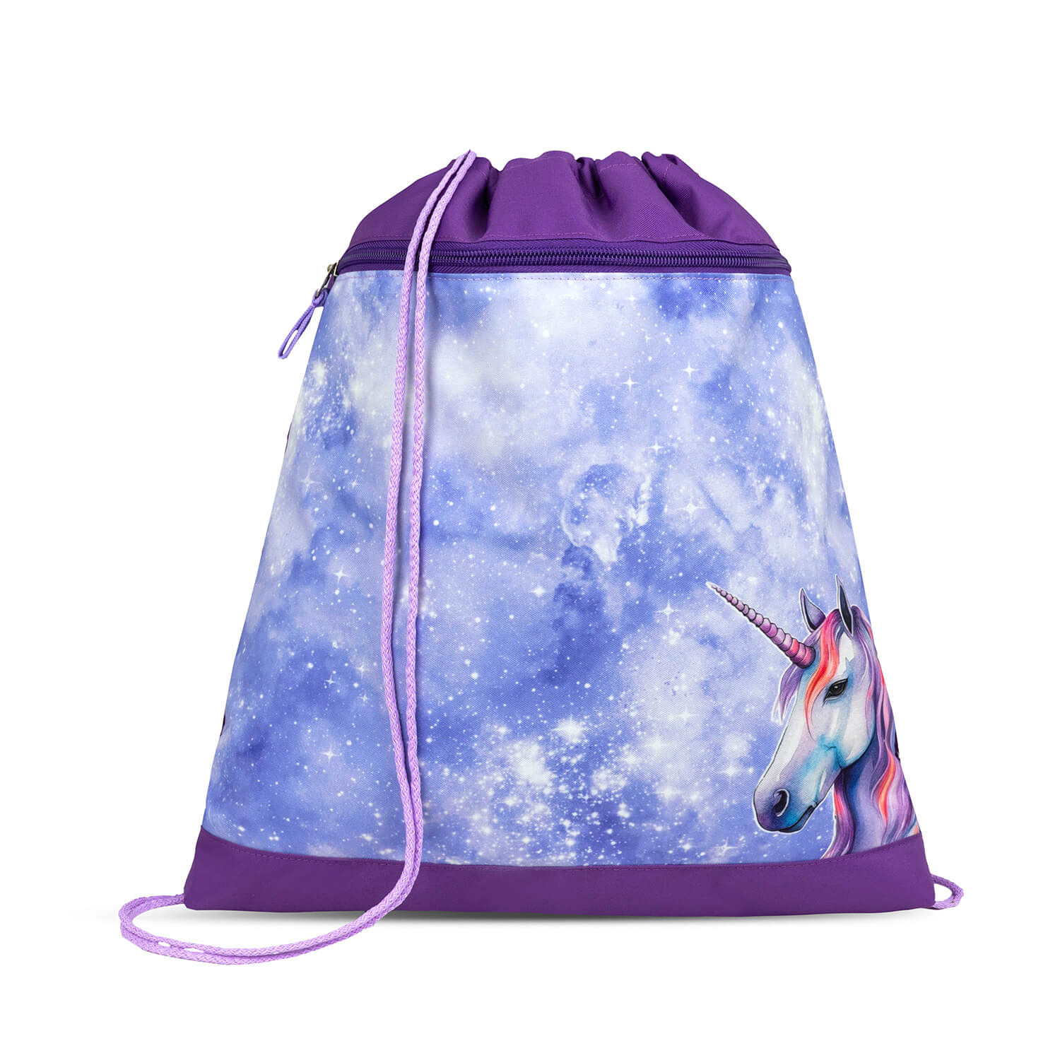 Lifestyle image of a girl using the Ergonomic School Bag Set for Girls – Belmil Classy Mistyc Luna (4 pcs) while walking to school.