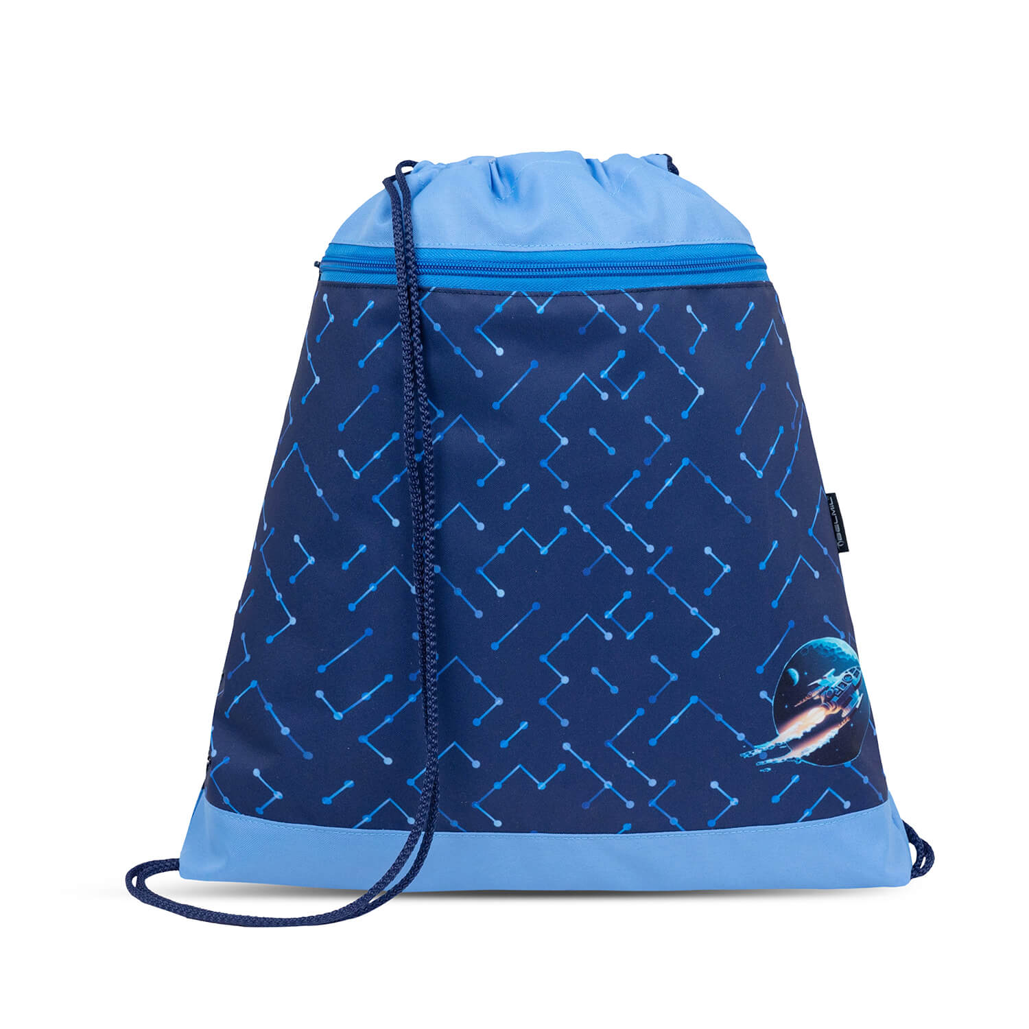 Boys' ergonomic school bag in navy blue, part of the Ergonomic School Bag Set for Boys– Belmil Classy Navy Blue Tech (4 pcs).