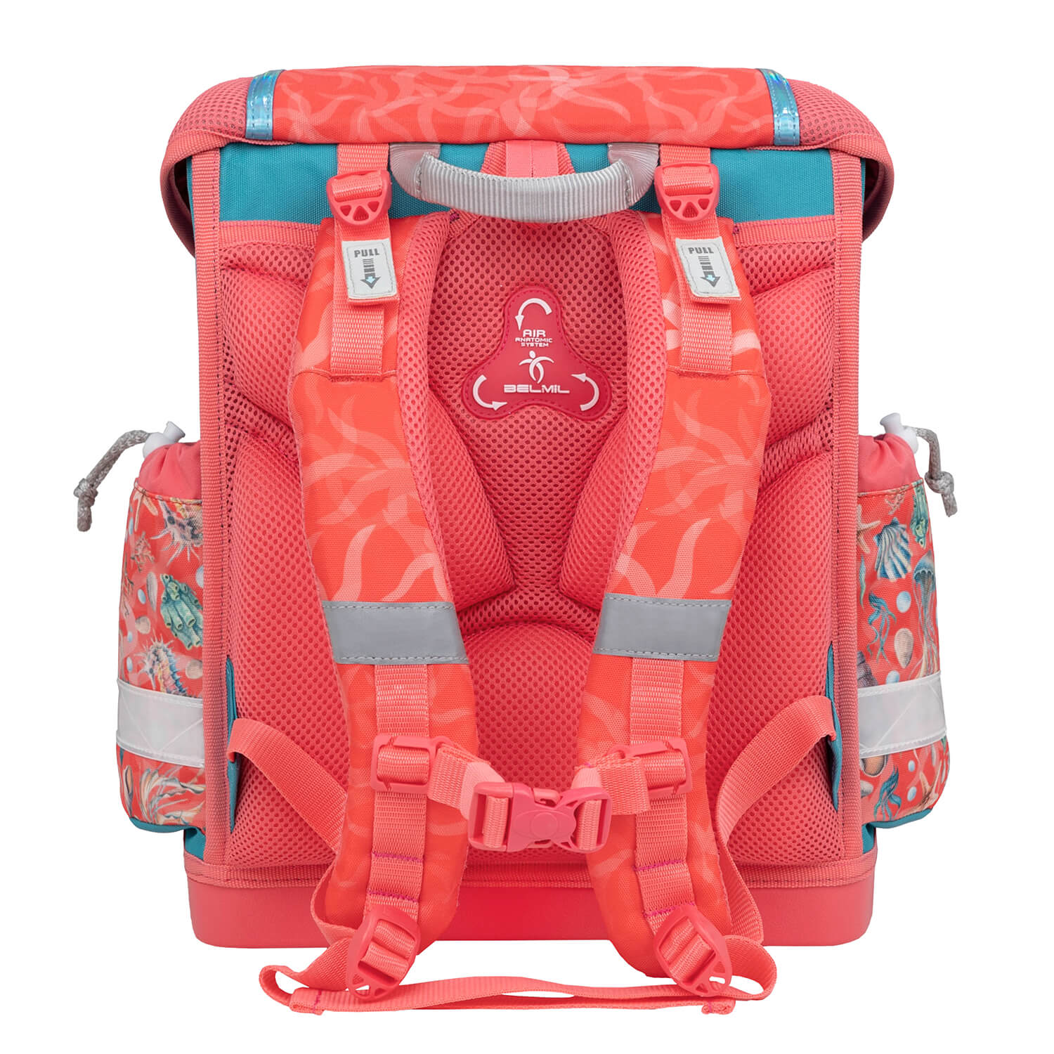 Adjustable and removable straps of the Ergonomic School Bag Set for Girls – Belmil Classy Sea Queen (4 pcs) designed for a perfect fit.