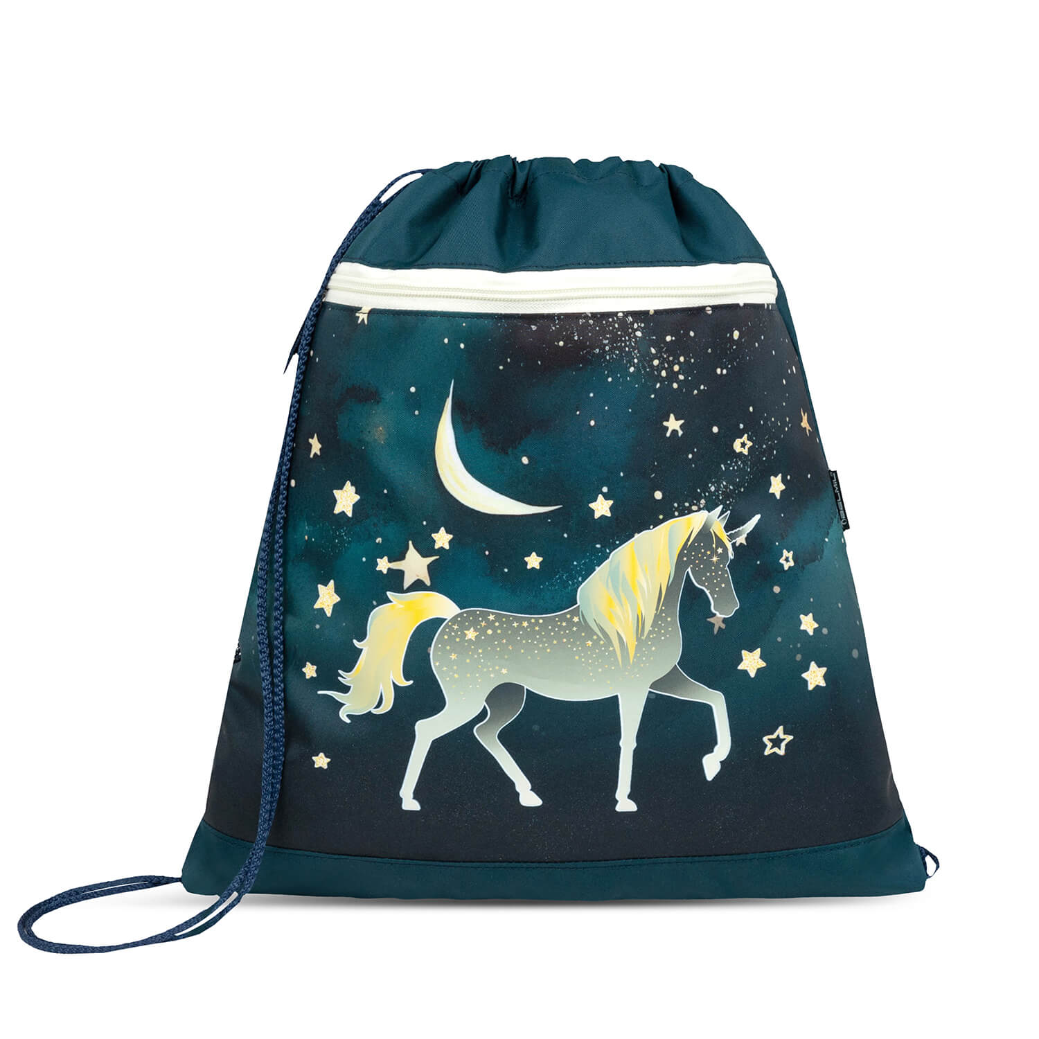 Group shot of the Ergonomic School Bag Set for Girls – Belmil Classy Sparkling Unicorn (4 pcs) ready for back-to-school.