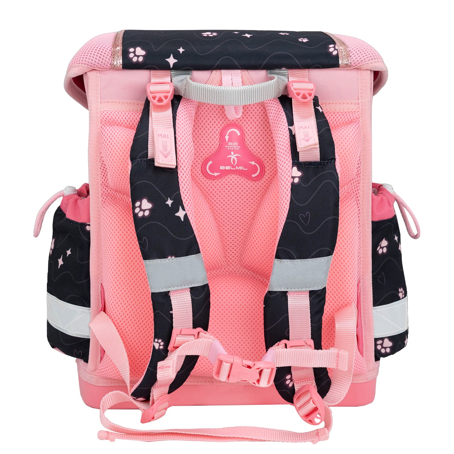 Ergonomic School Bag Set for Girls – Belmil Classy Cute Kitten Pinky (4 pcs)
