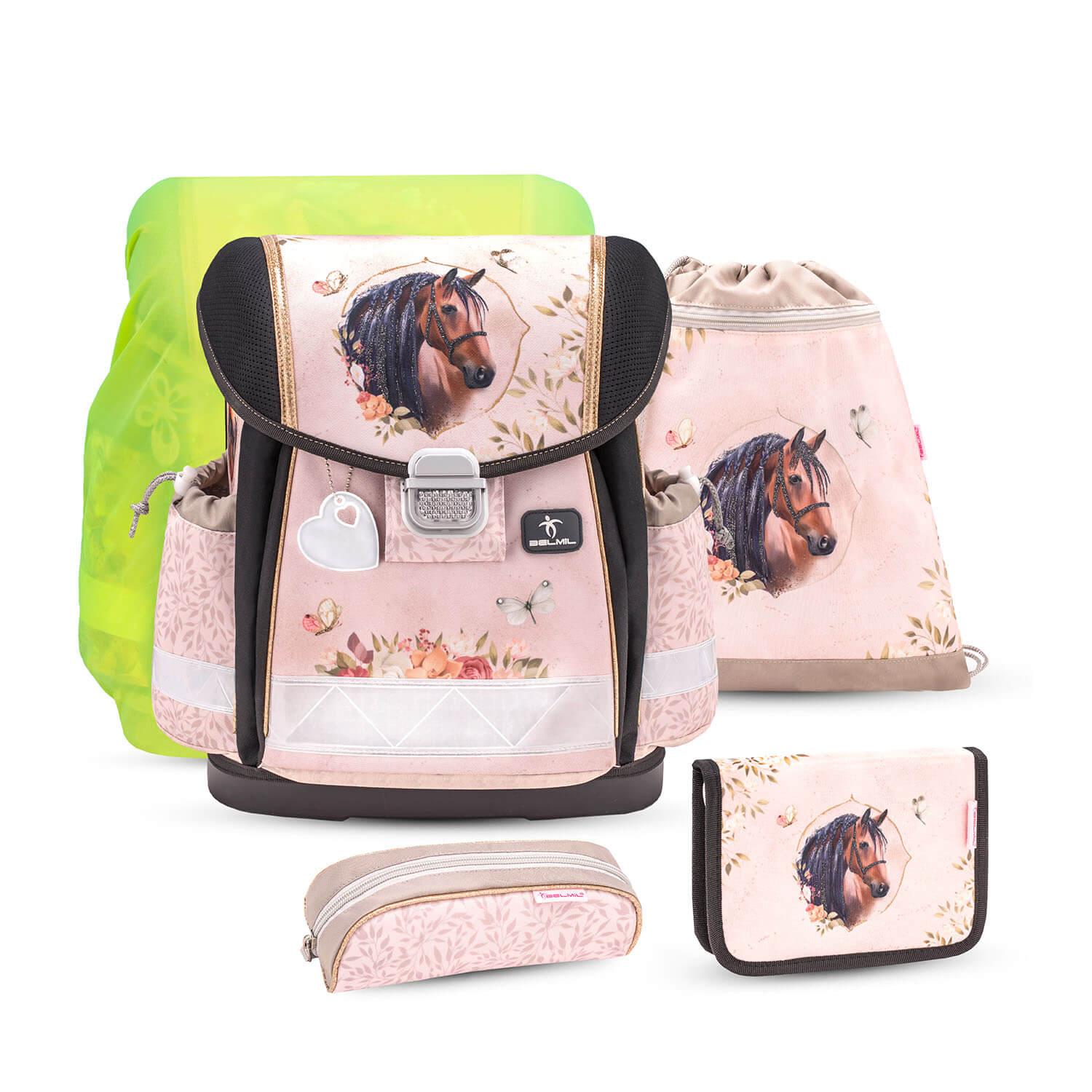 Classy Horse Chestnut Schulranzen Set 5 tlg.
