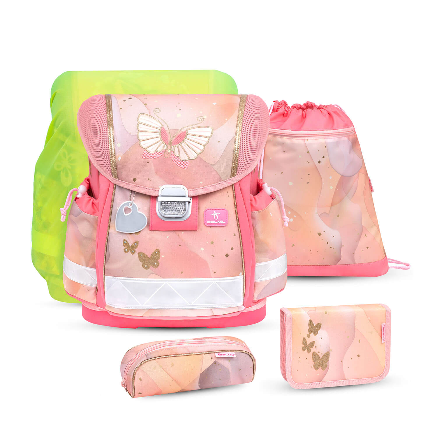Classy Marble Schulranzen Set 5 tlg.