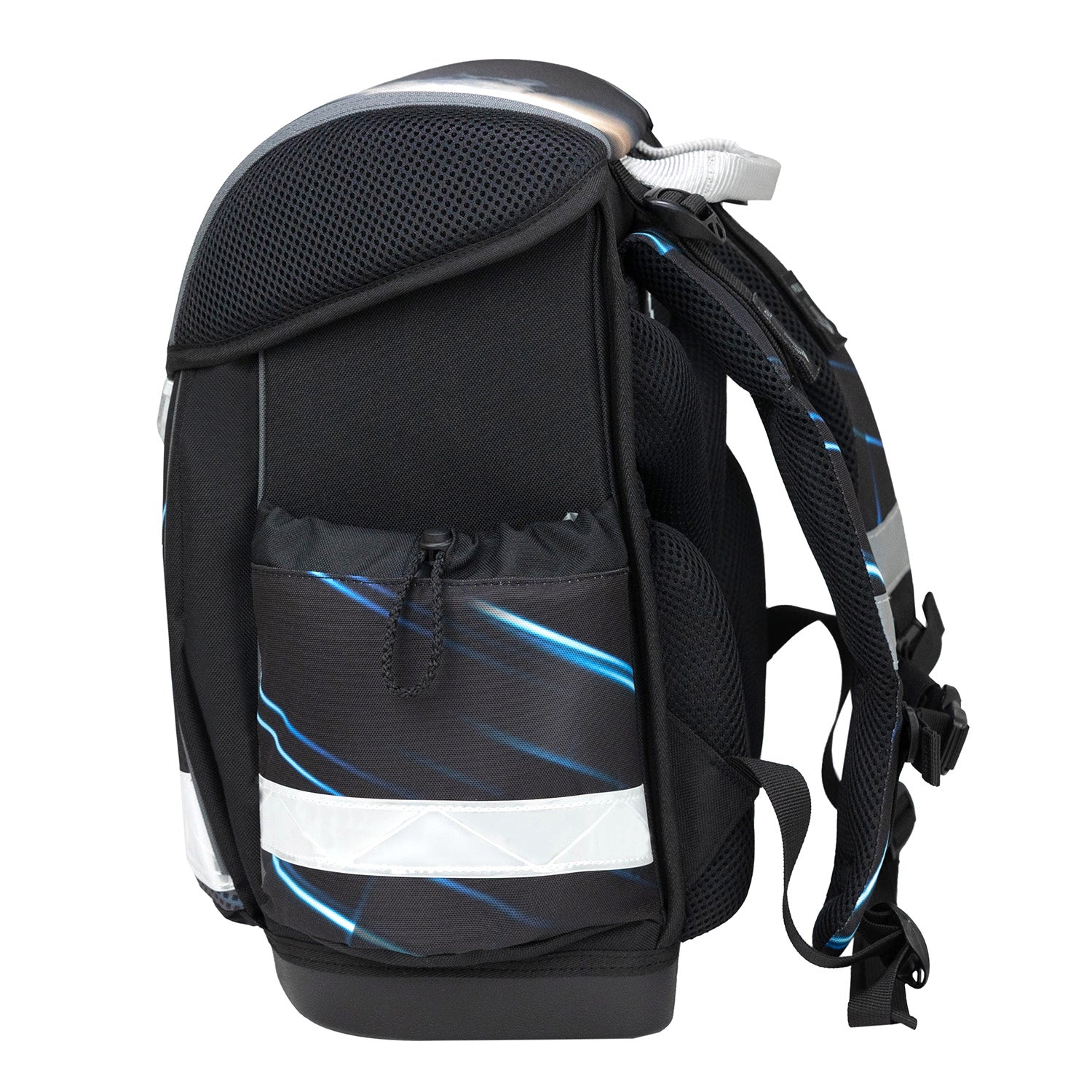 Ergonomic School Bag Set for Boys– Belmil Classy Midnight Turbo (4 pcs) showing spacious compartments for organizing school supplies.