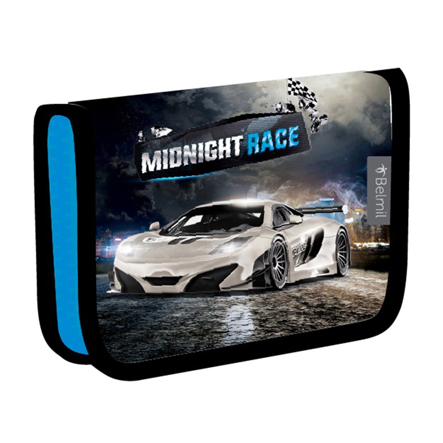 Complete 4-piece Ergonomic School Bag Set for Boys– Belmil Classy Midnight Turbo including a school bag and drawstring gym bag.