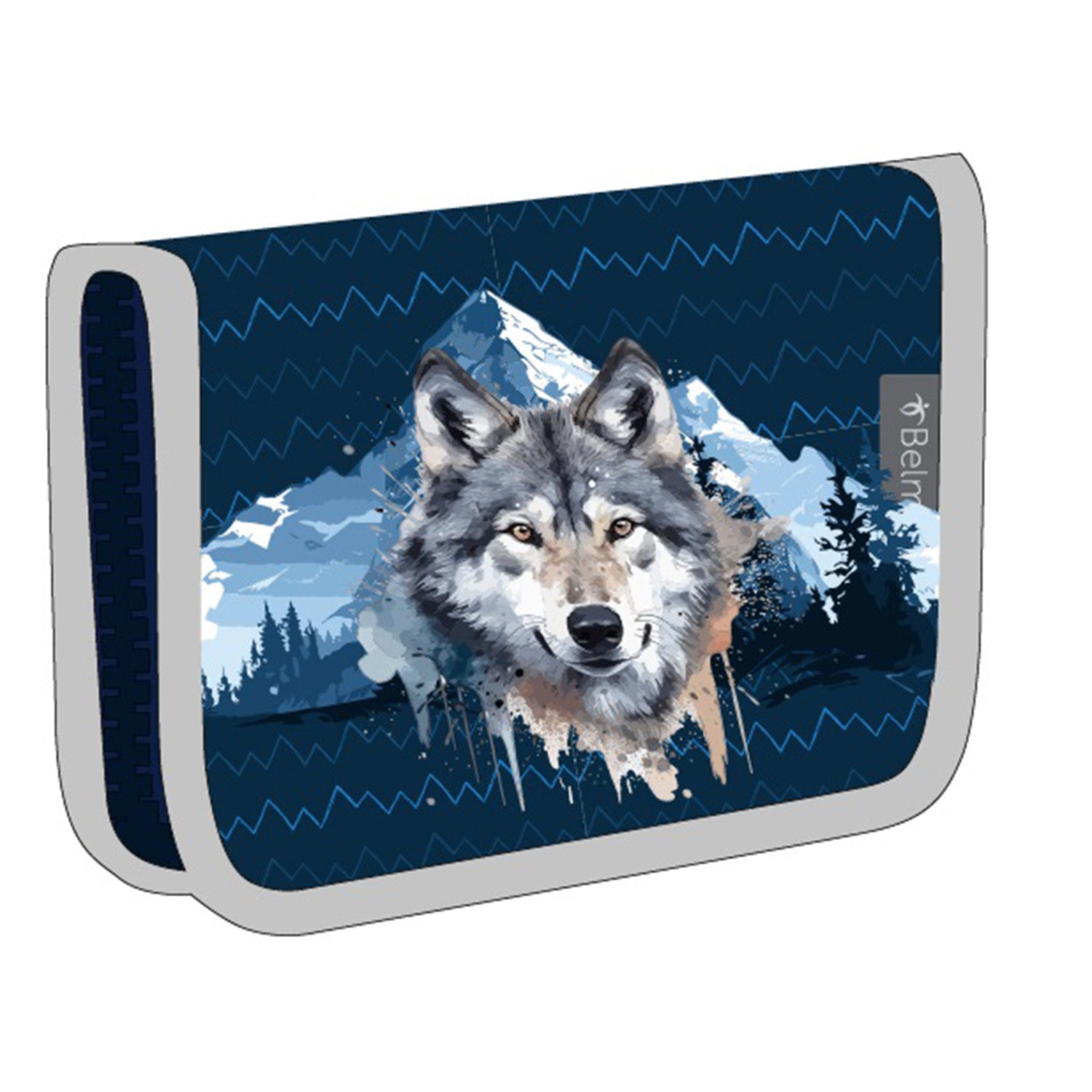 Front view of the Ergonomic School Bag Set for Boys– Belmil Classy Northern Alpha (4 pcs) emphasizing the lightweight construction and adjustable straps.