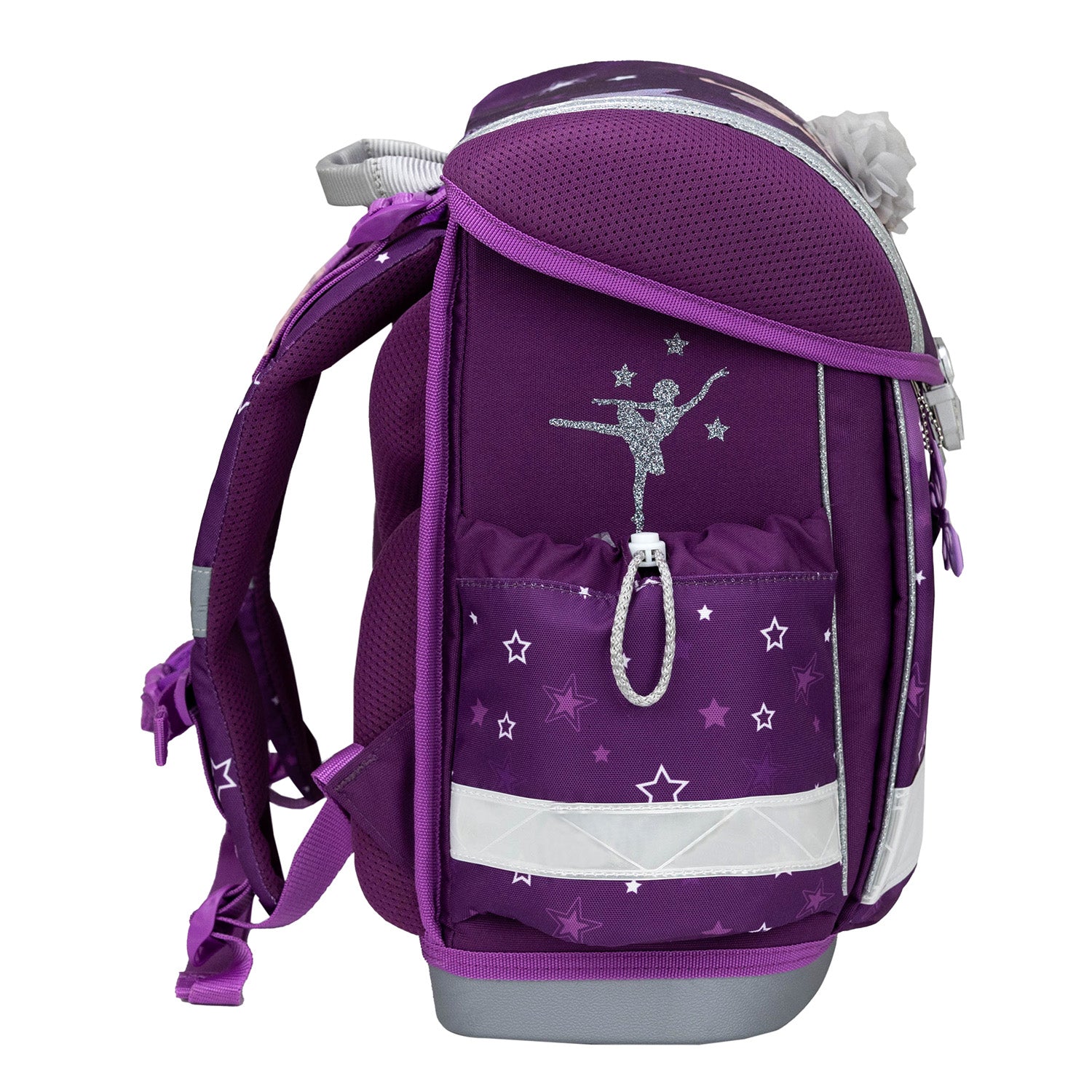 Ergonomic School Bag Set for Girls – Belmil Classy Prima Star (4 pcs) features adjustable straps for a perfect fit and comfortable use.